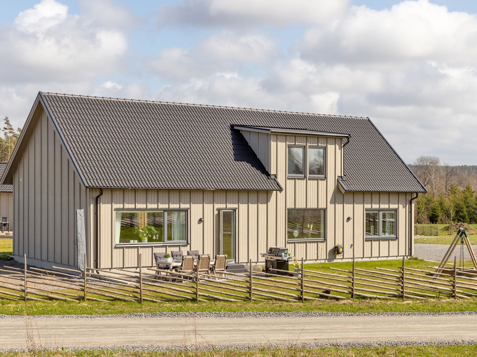 Välbyggd villa från 2022 i Gällinge. Markamursvägen 24 - Bjurfors