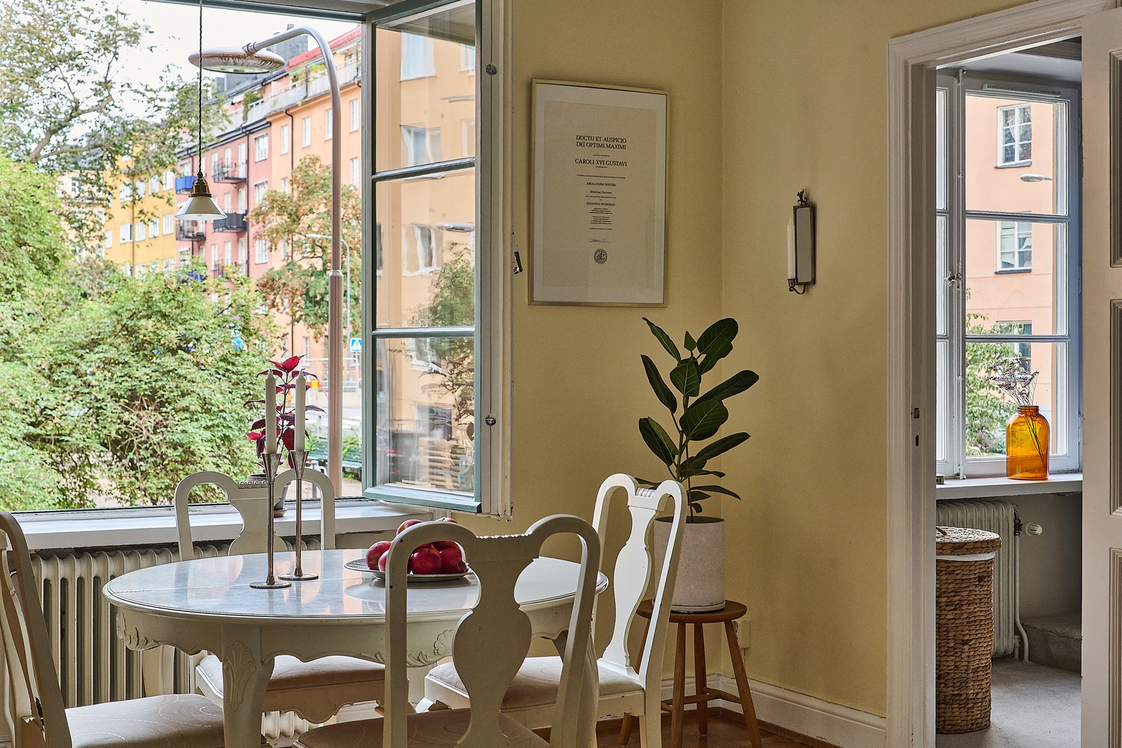 Trevlig parkutsikt från fönsterna