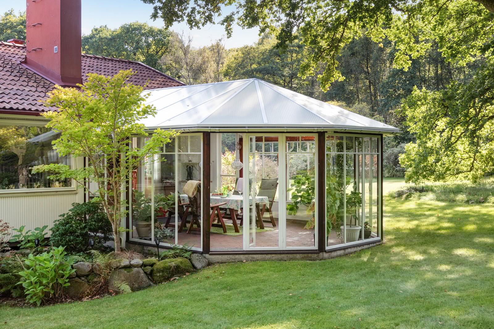 Charmigt uterum med braskamin