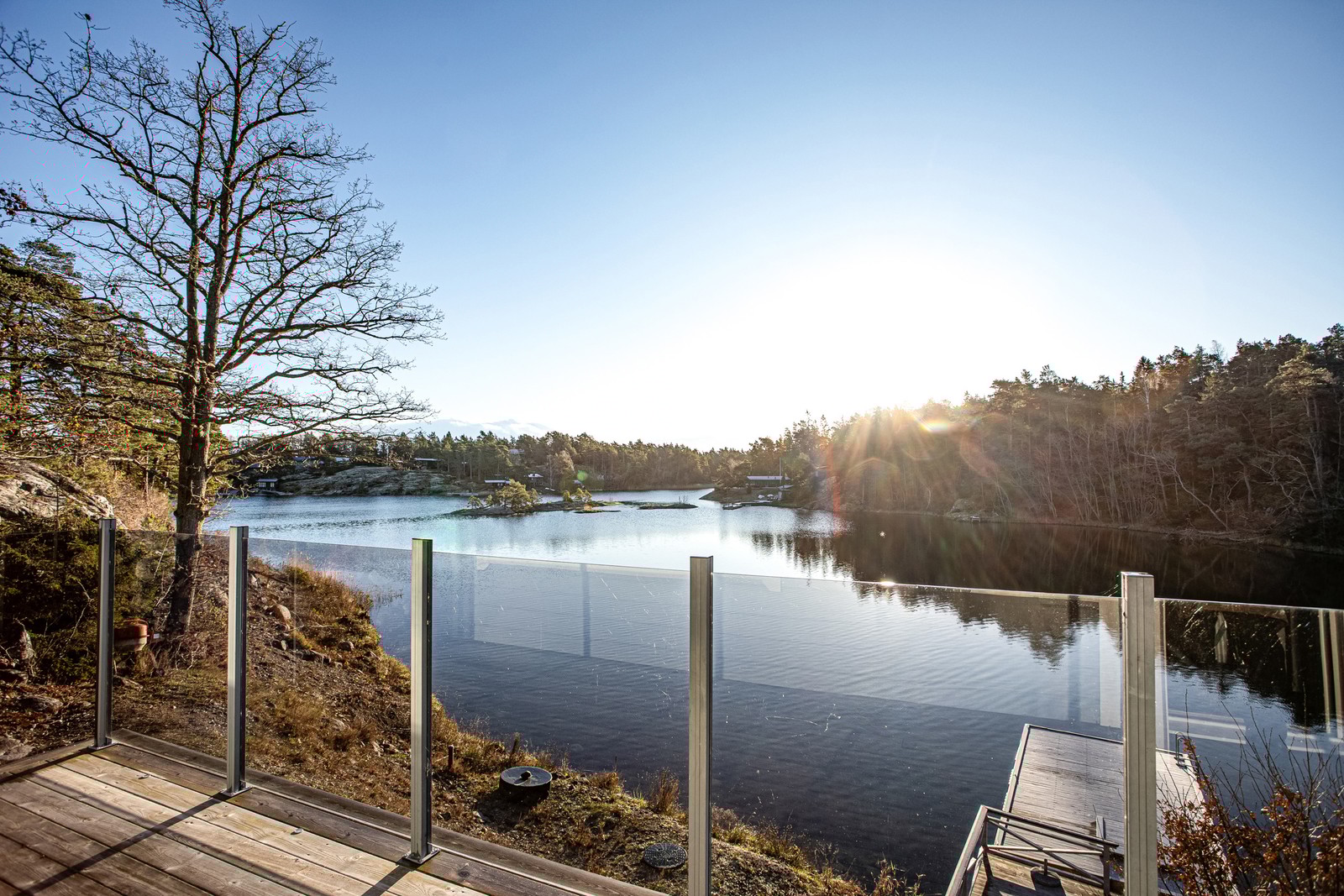 Magisk vy över paradiskviken