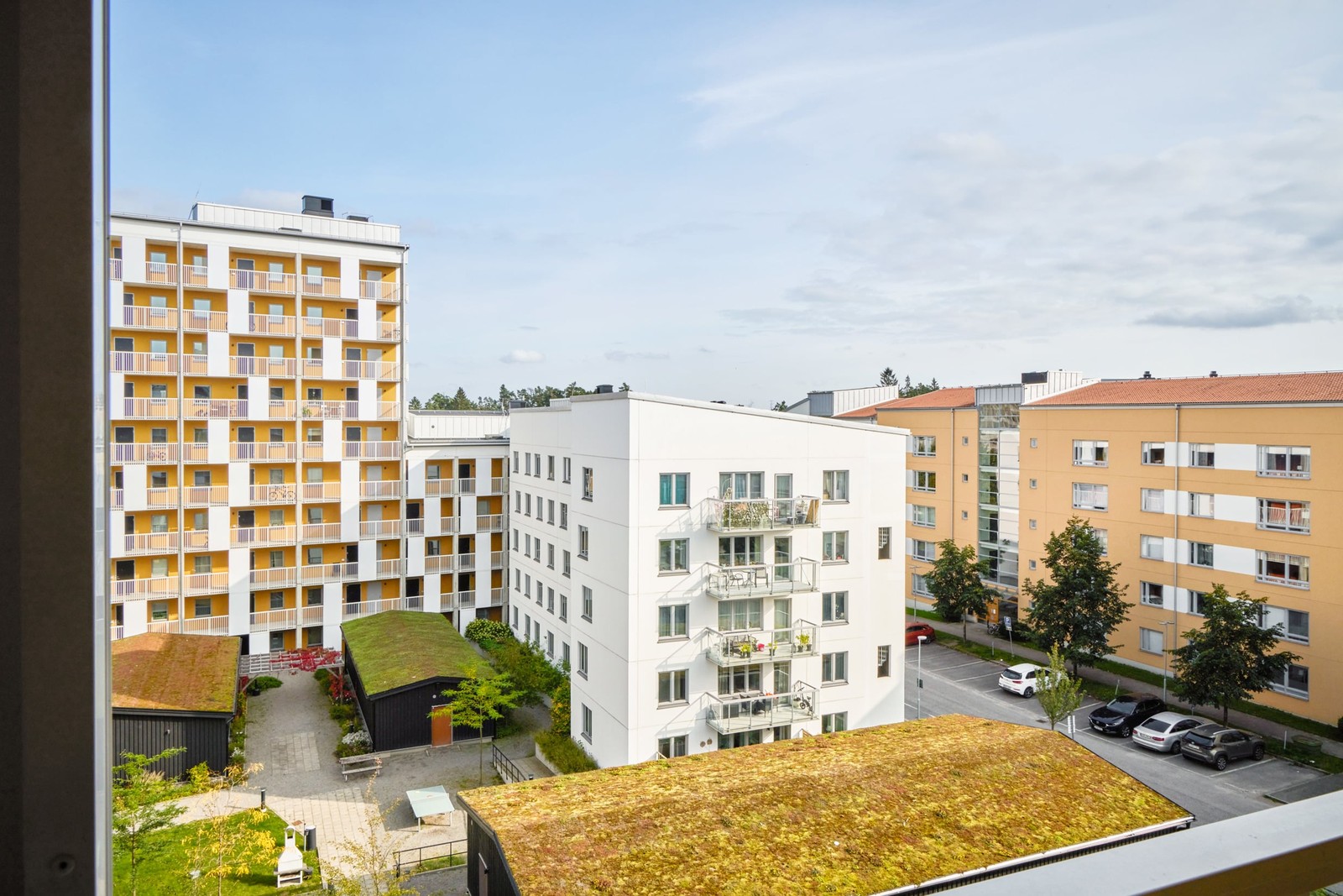 Utsikt mot innergård