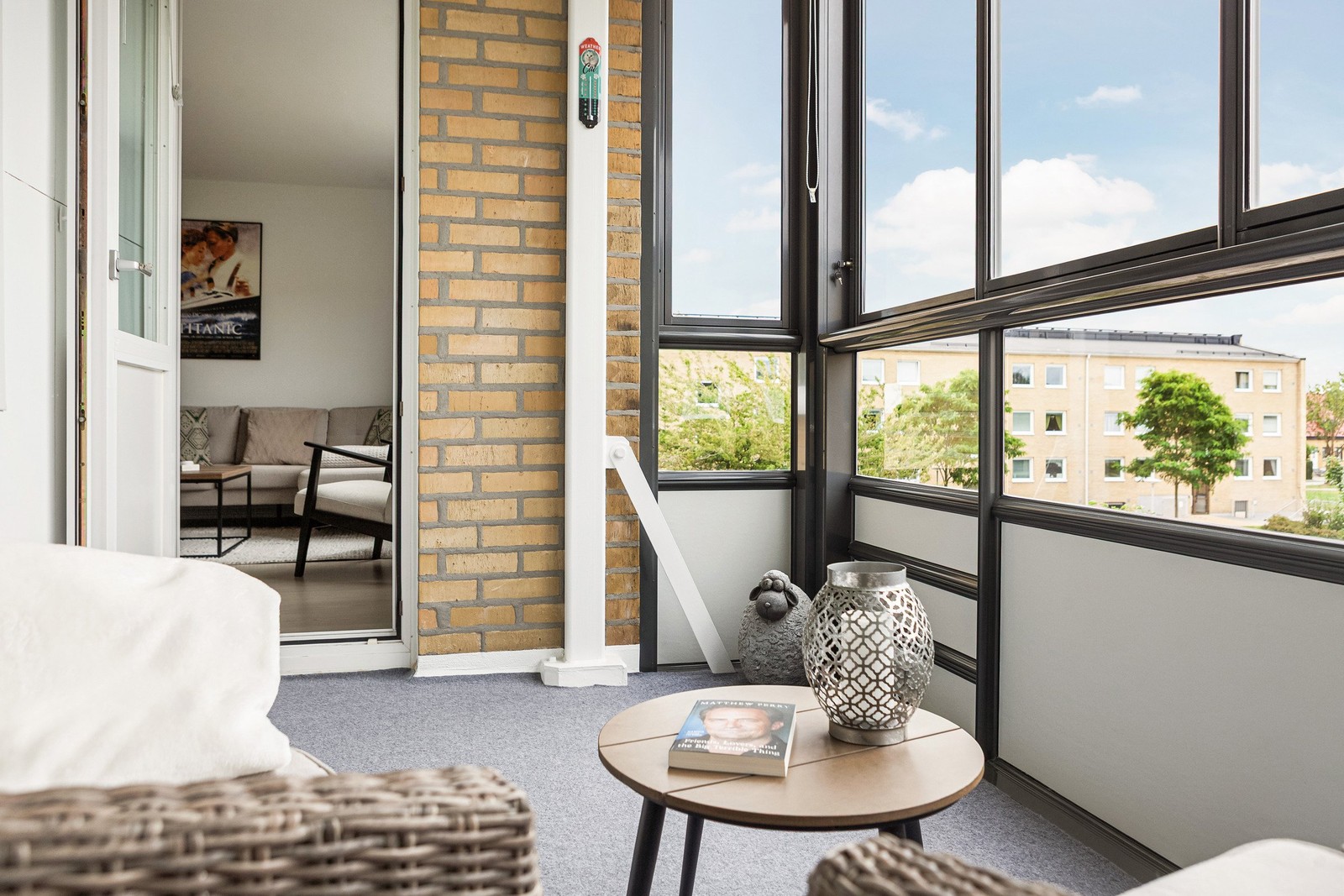 Härlig utsikt från balkongen