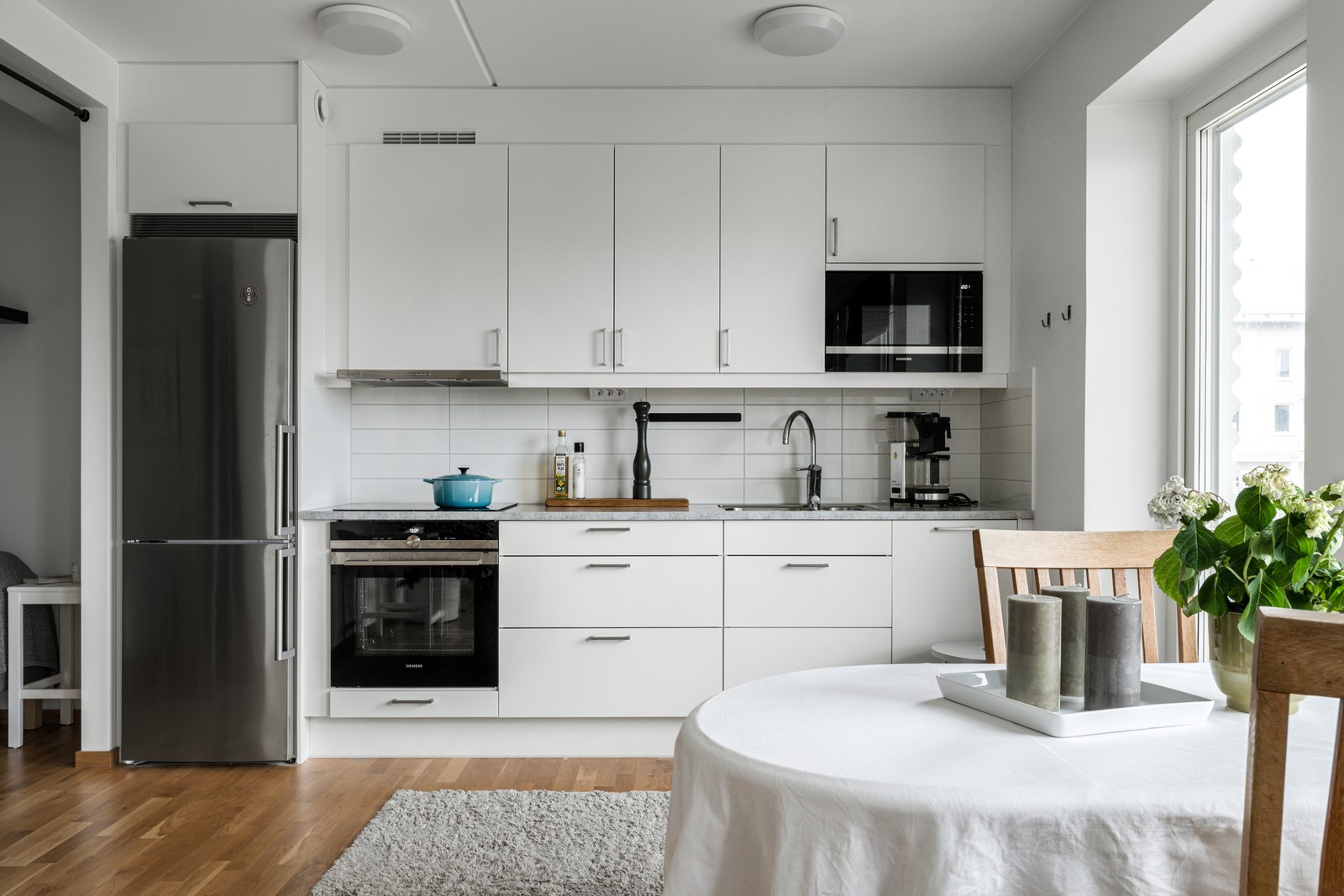 Rymligt kök med bra arbetsytor