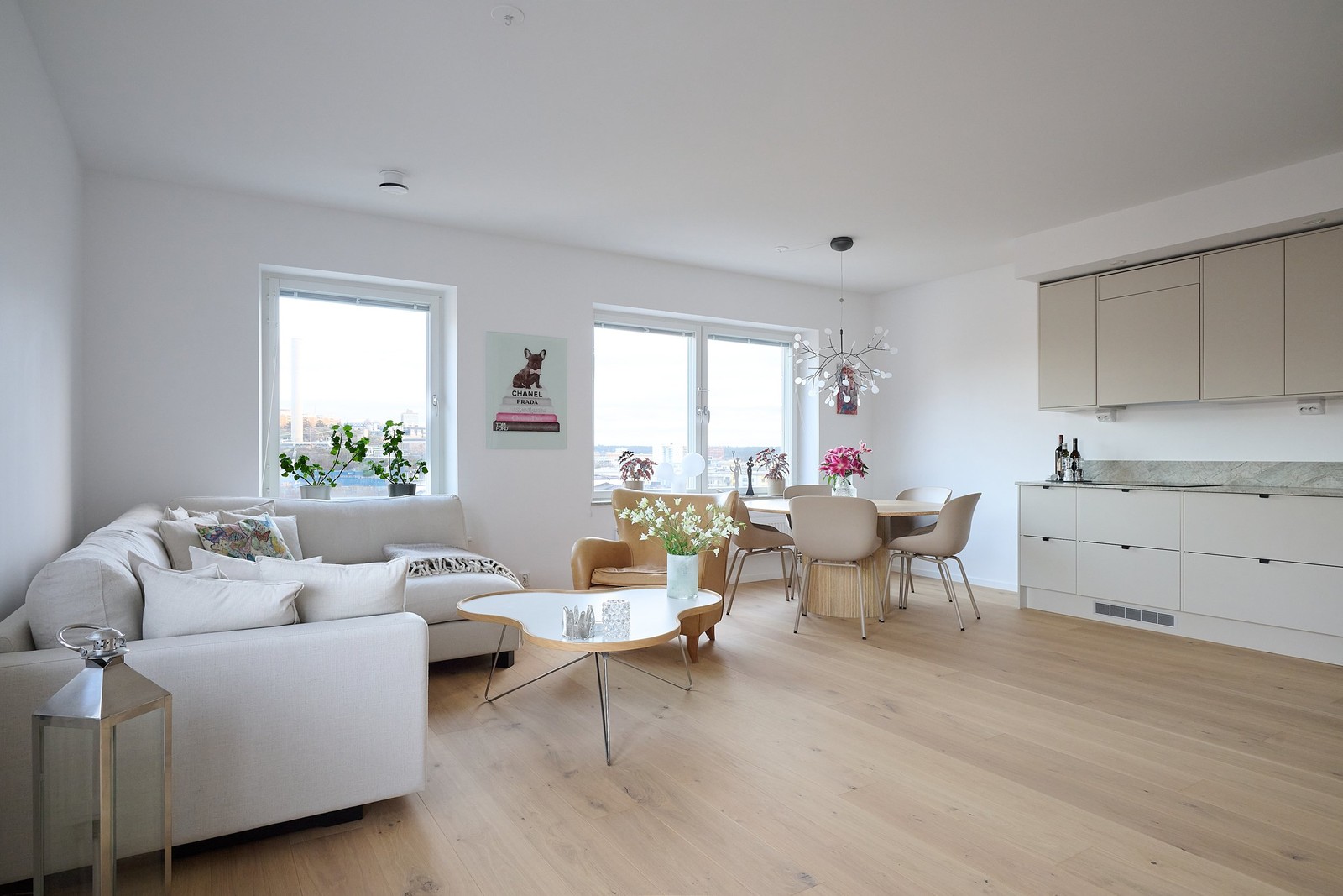 Perfekt och yteffektivt disponerad 3:a