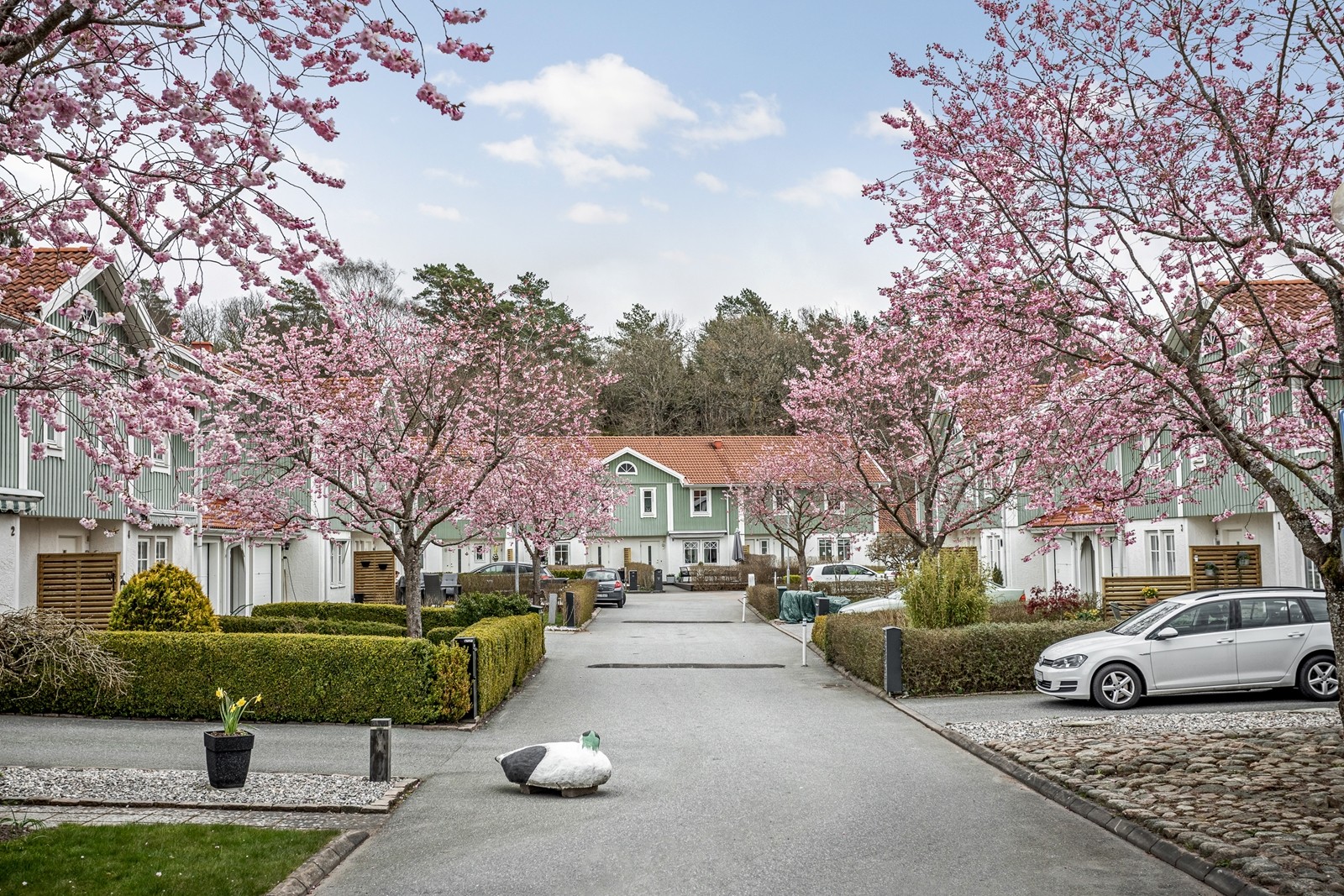 Barnvänlig återvändsgata i populära Gerrebacka