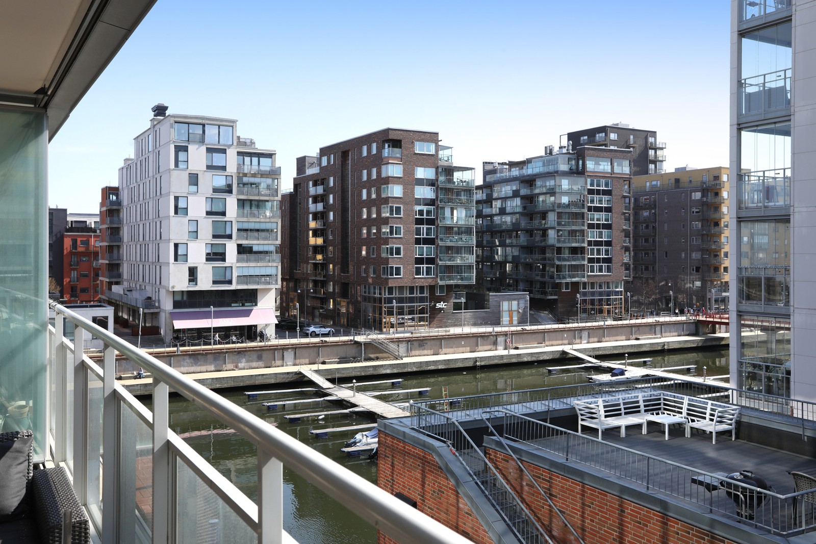 Härlig utsikt över Eriksbergsdockan