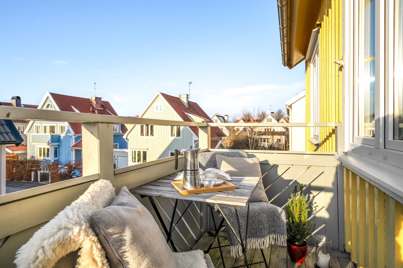 Underbar balkong med soligt läge!