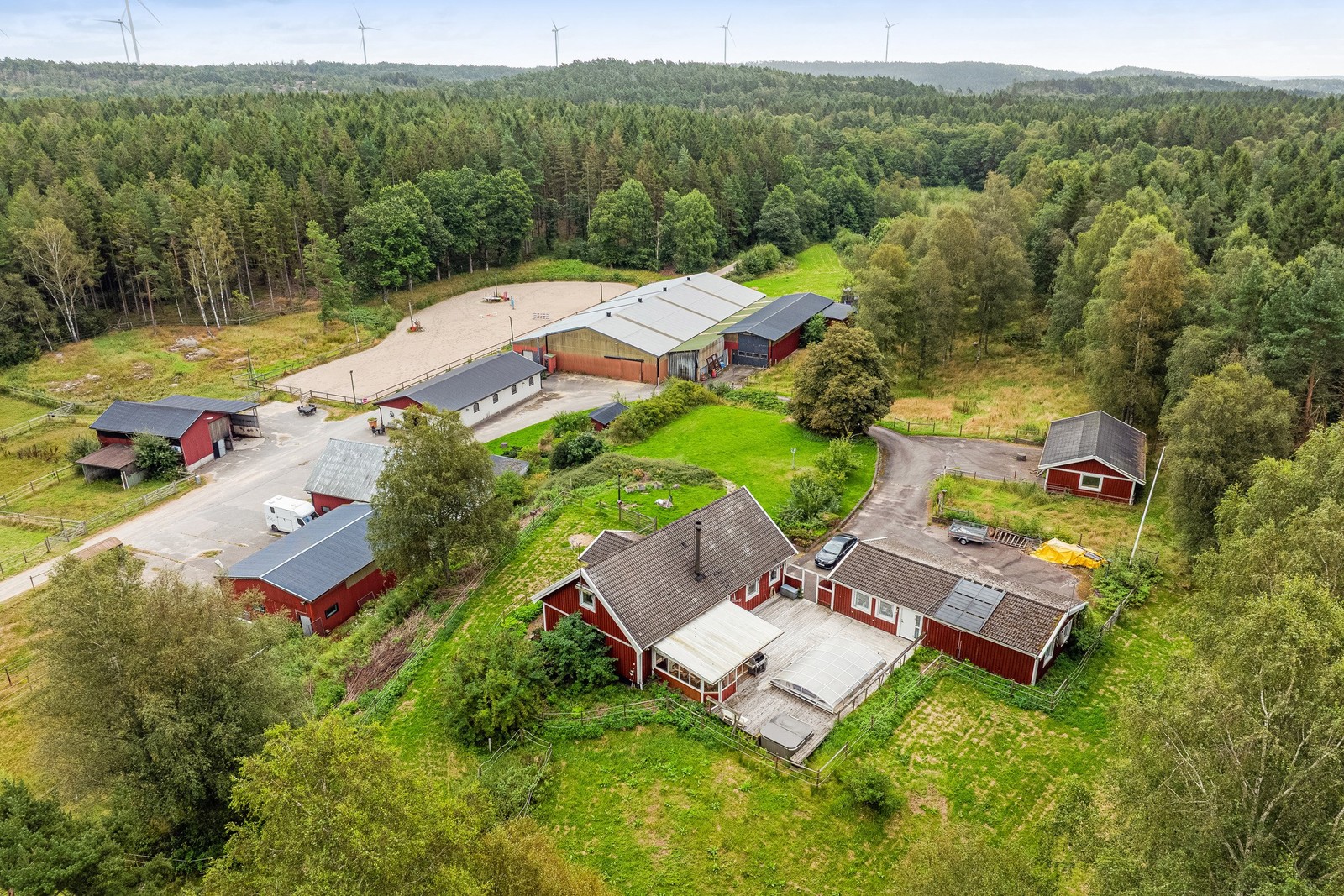 Bostadshuset och en lägenhet gör det möjligt med generationsboende