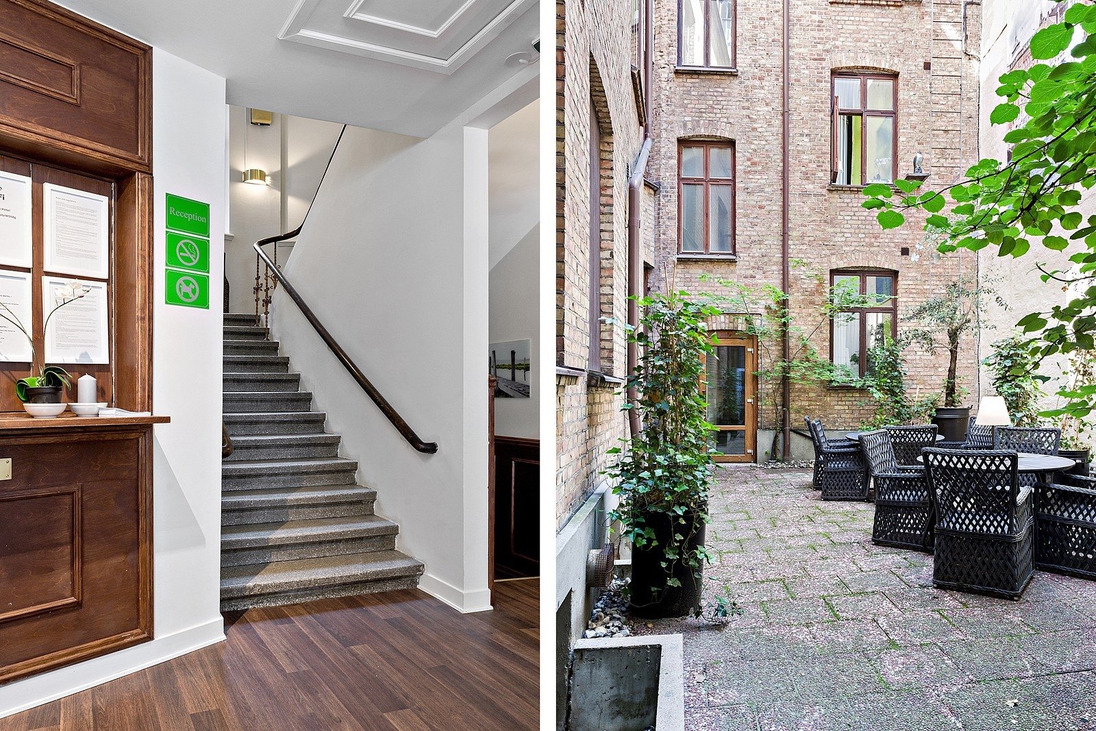 Entré och innergård