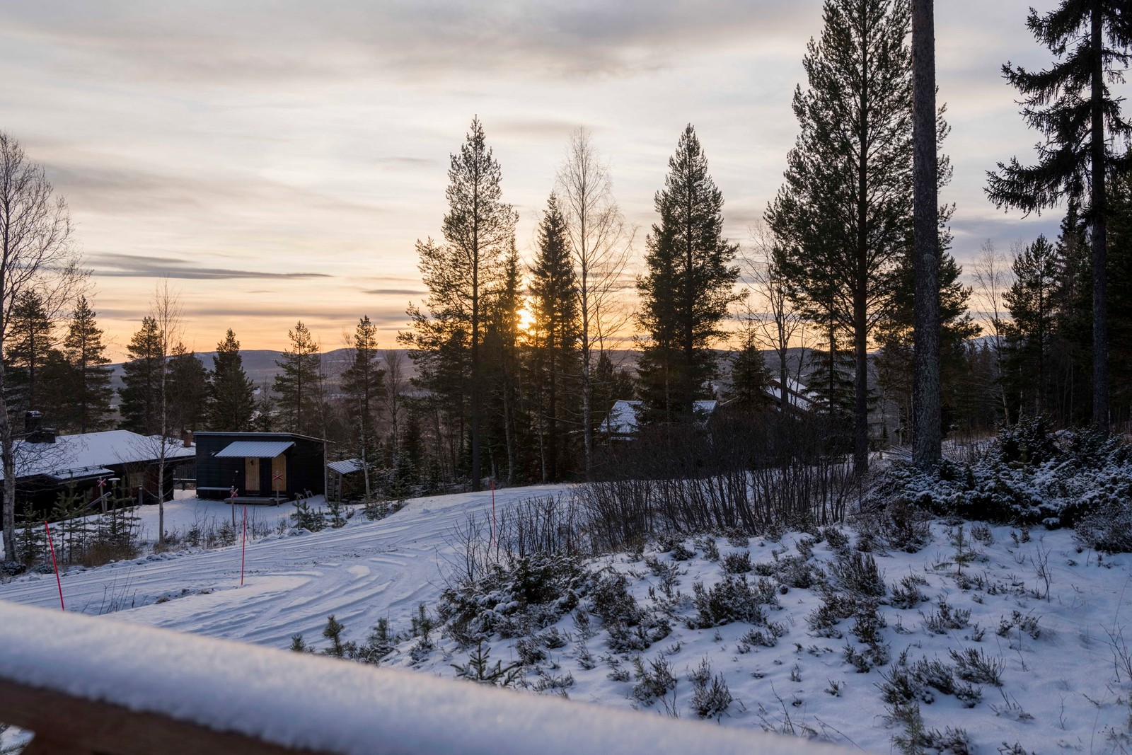 Utsikt från del av altanen