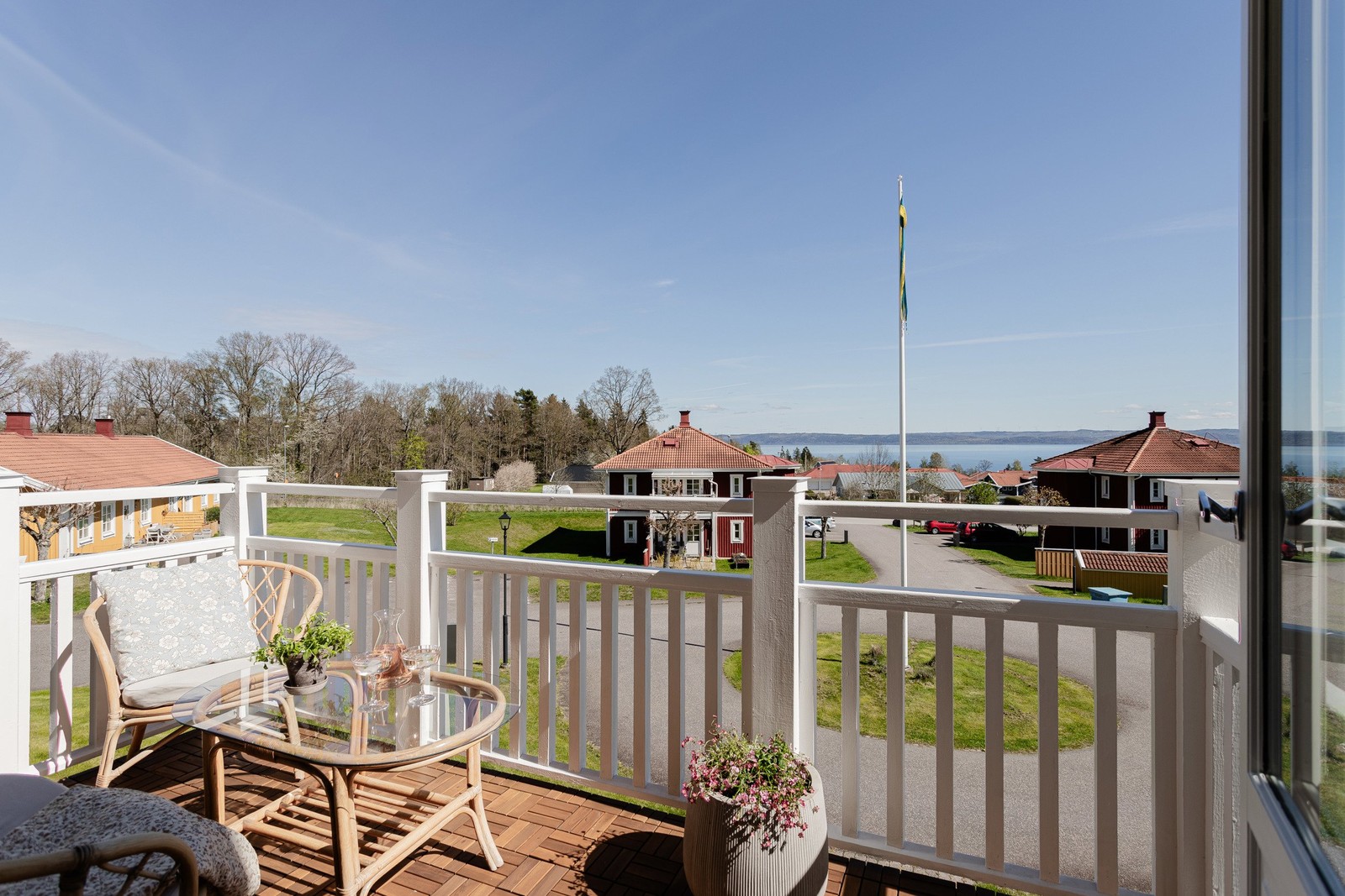 Underbar utsikt från balkongen!