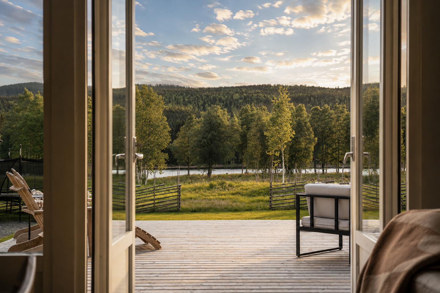 Vackert ljusinsläpp in i huset