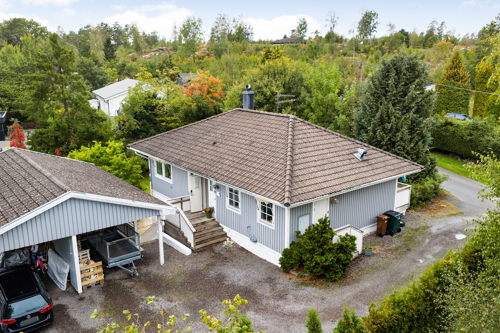 Villa med souterrängplan i Forsbäck
