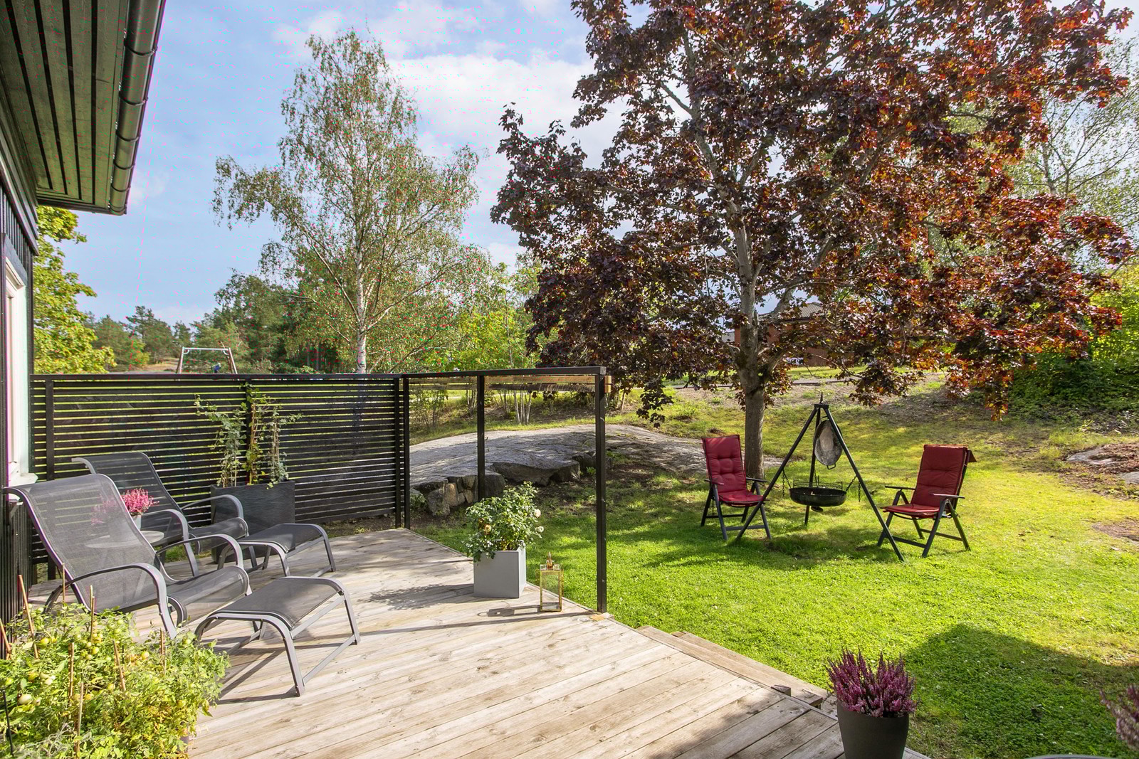 Härlig privat baksida