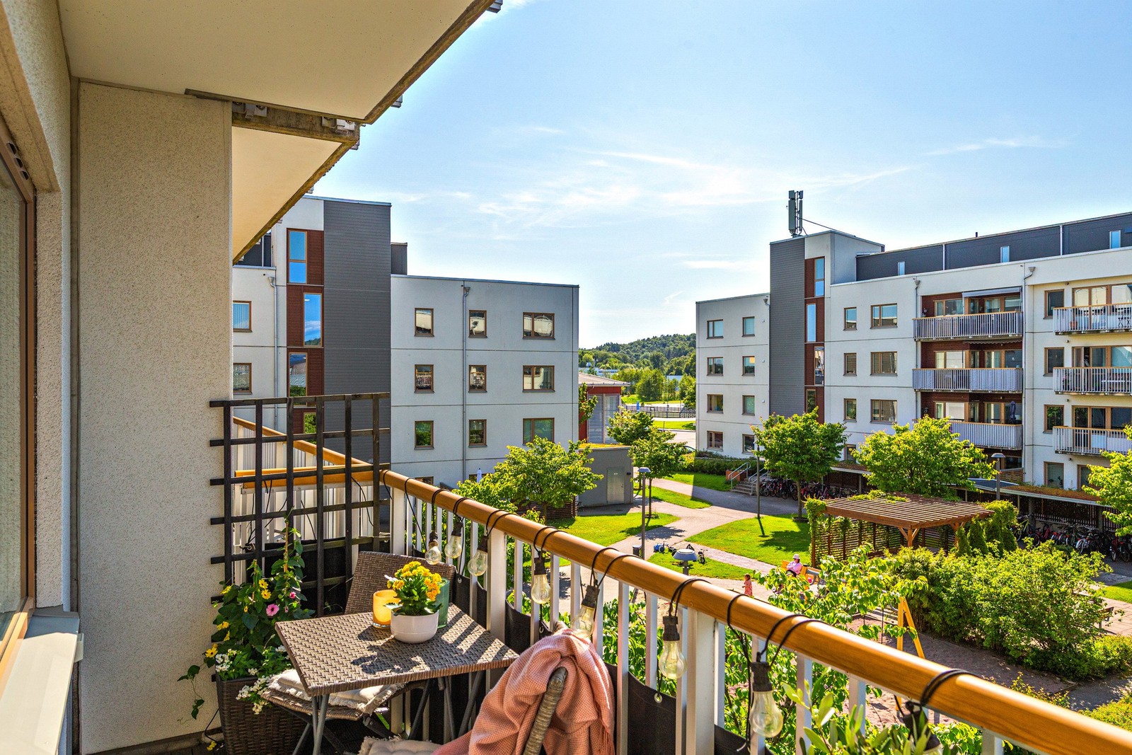 Fint fritt läge där blicken kan vandra långt