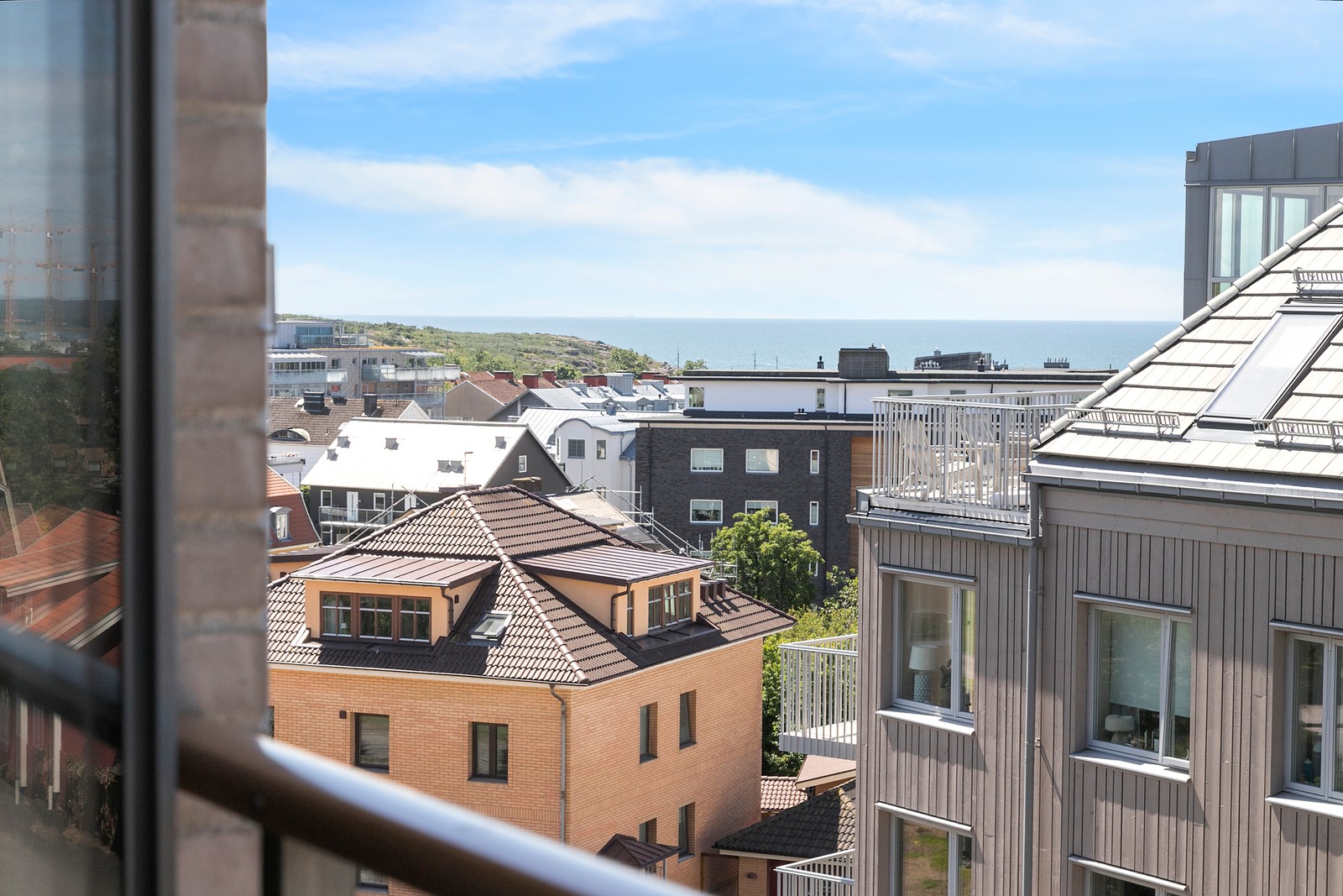 Vy över Kattegatt och söderns takåsar