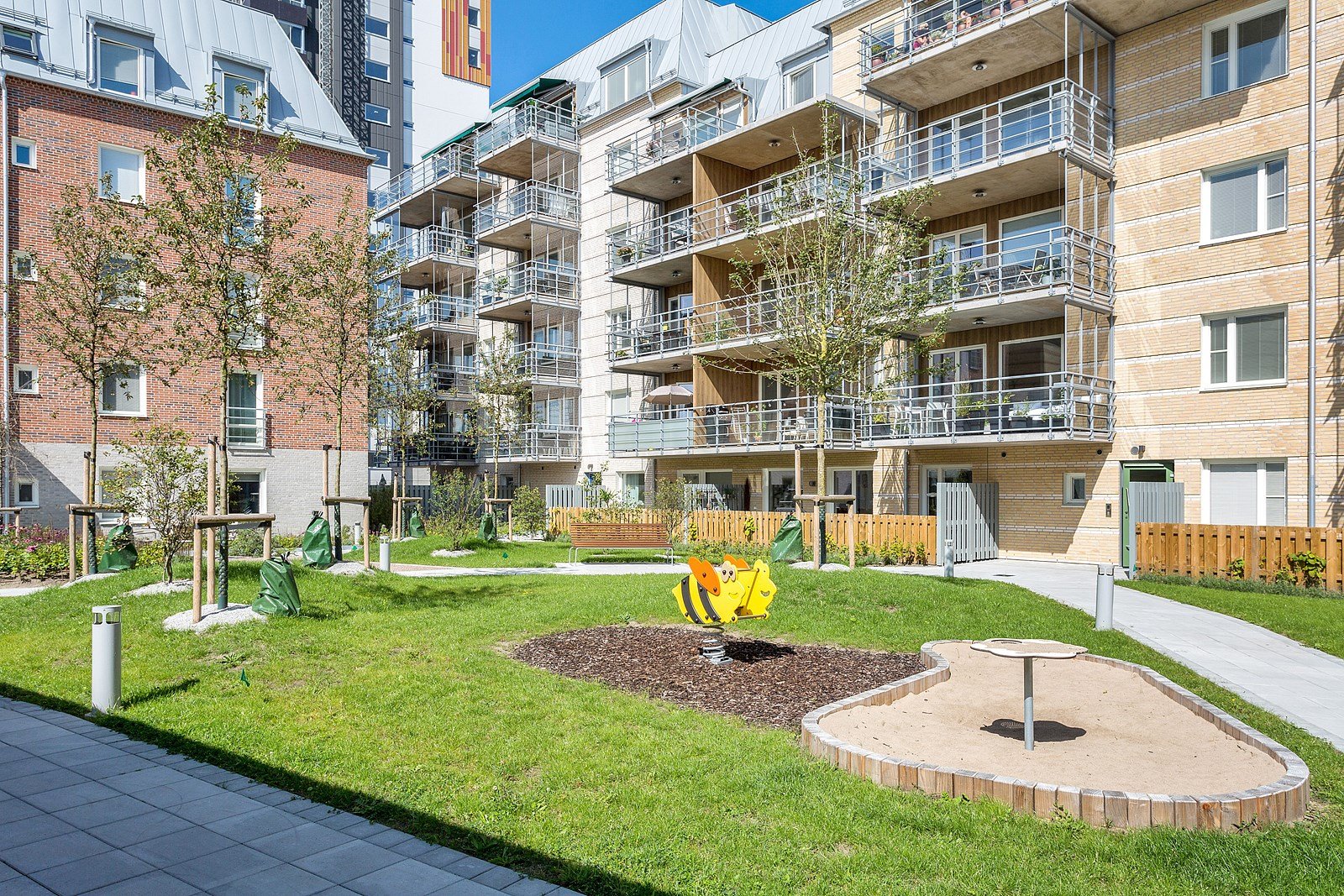 Barnvänlig innergård