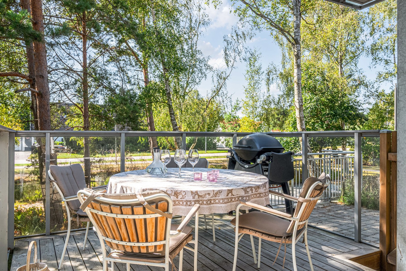 Gott om plats på balkongen