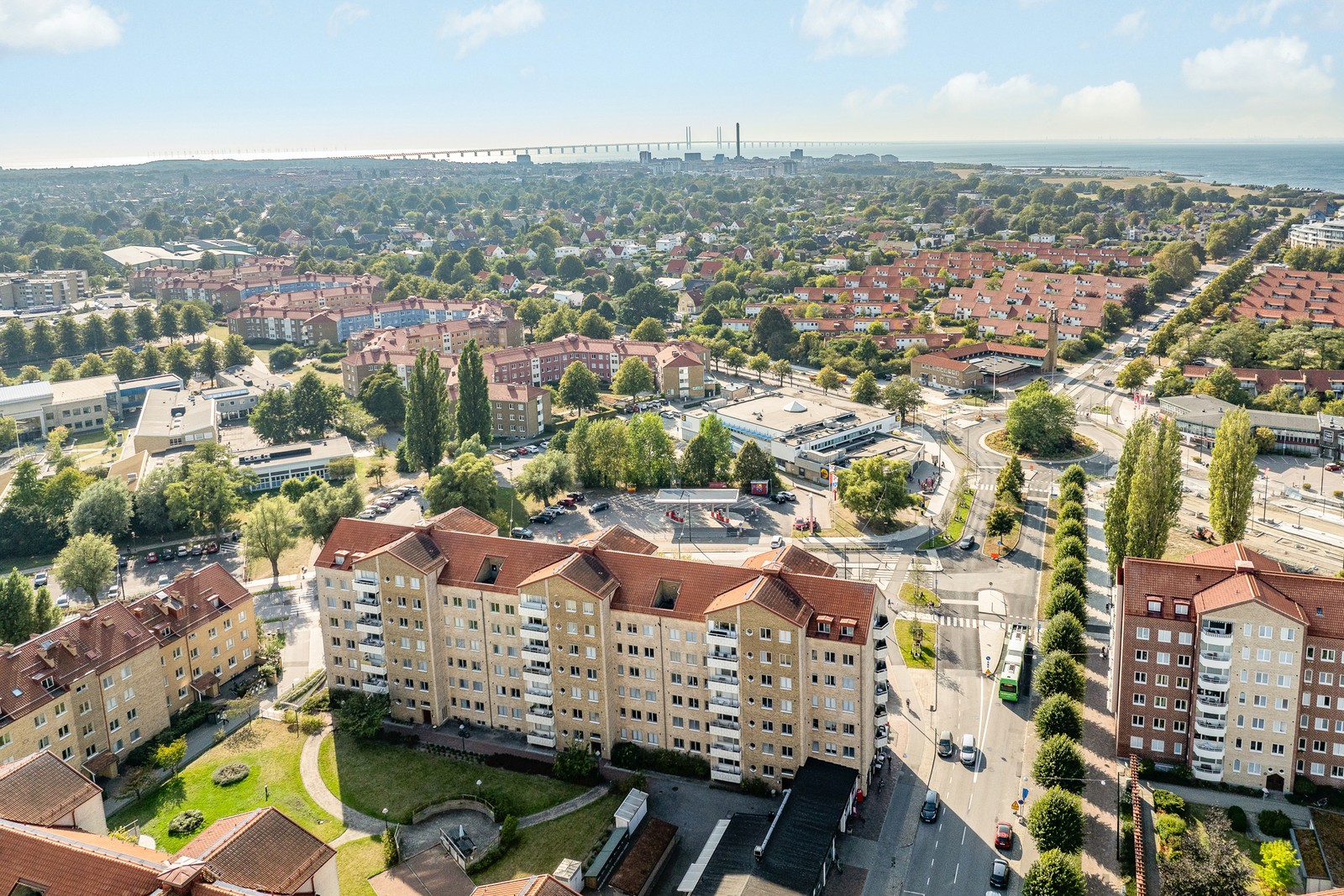Huskroppen längst ut utan någon byggnad framför