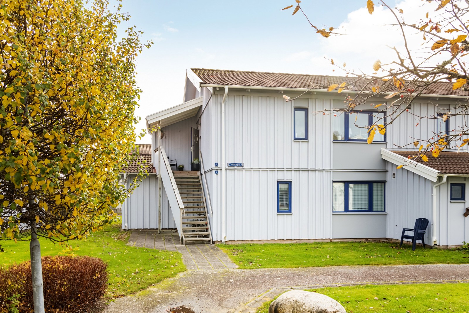 I ett lugnt och barnvänligt område