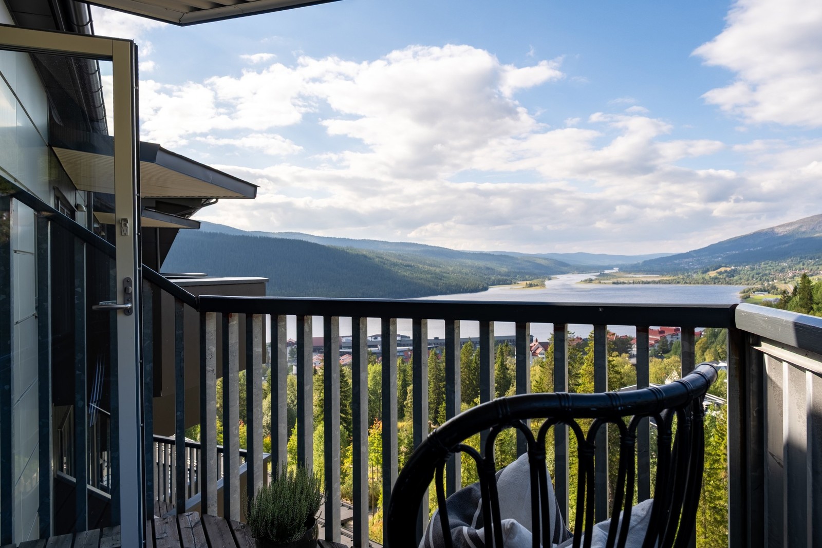 Balkong med magisk utsikt