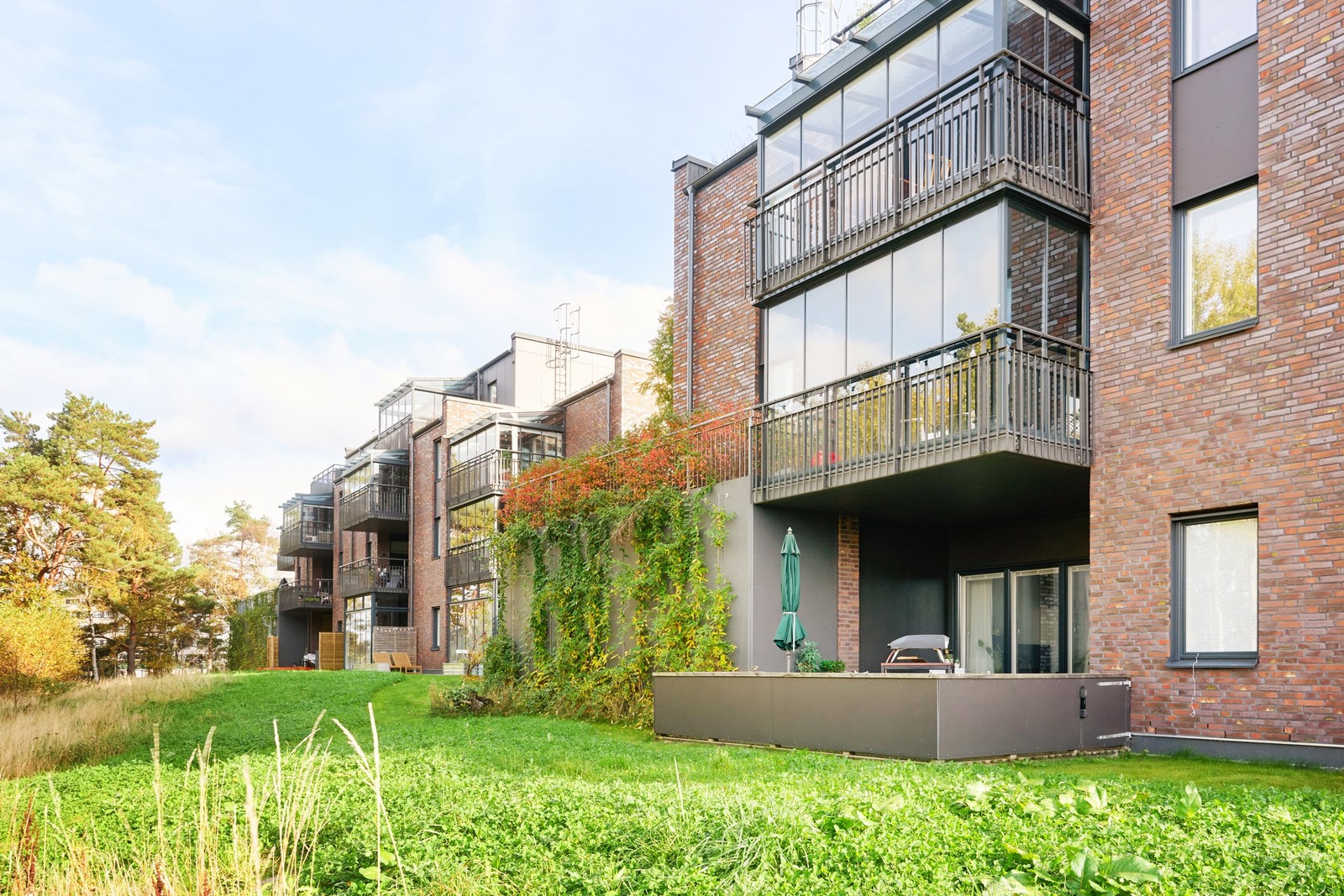 Uteplats i fritt läge