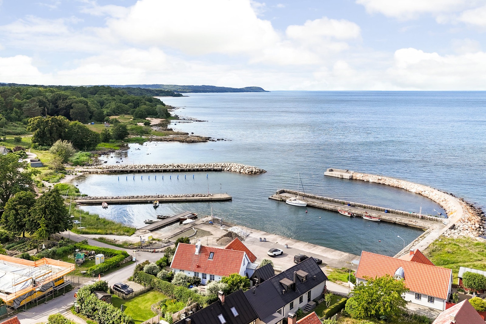 Hamnen, havet och Stenshuvud