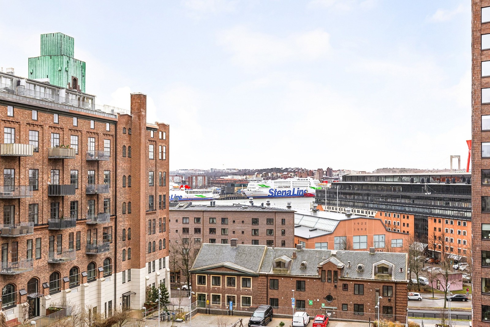 En mycket fin utsikt från balkongen