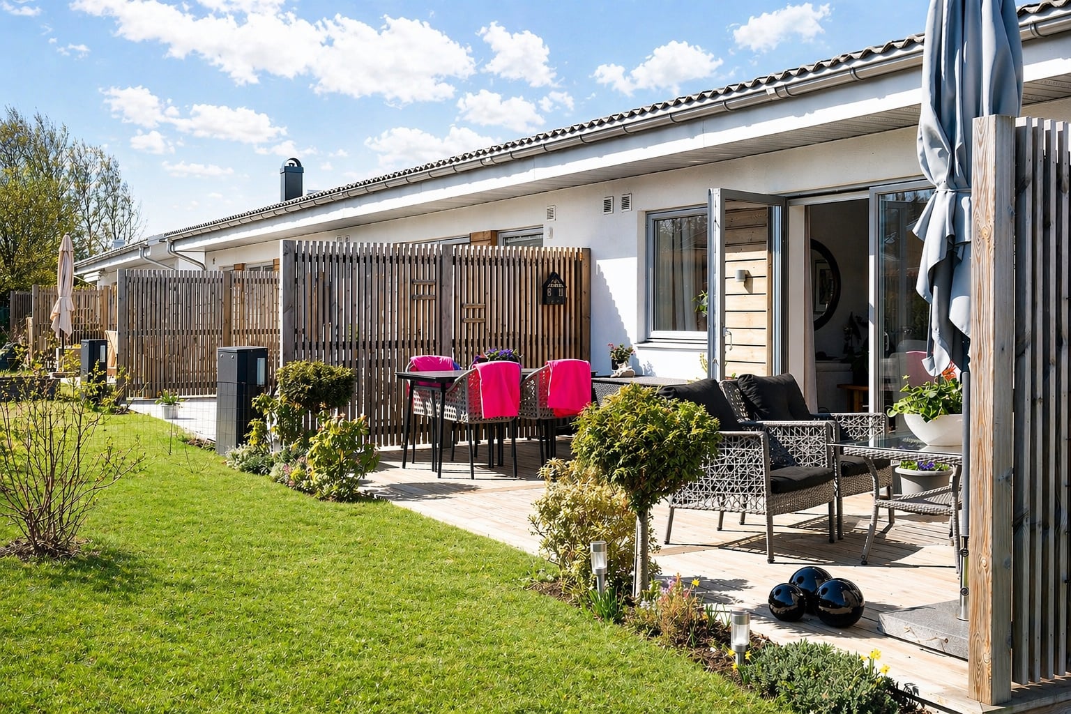 Fantastiskt fin marklägenhet - hörnläge med utökad grönyta