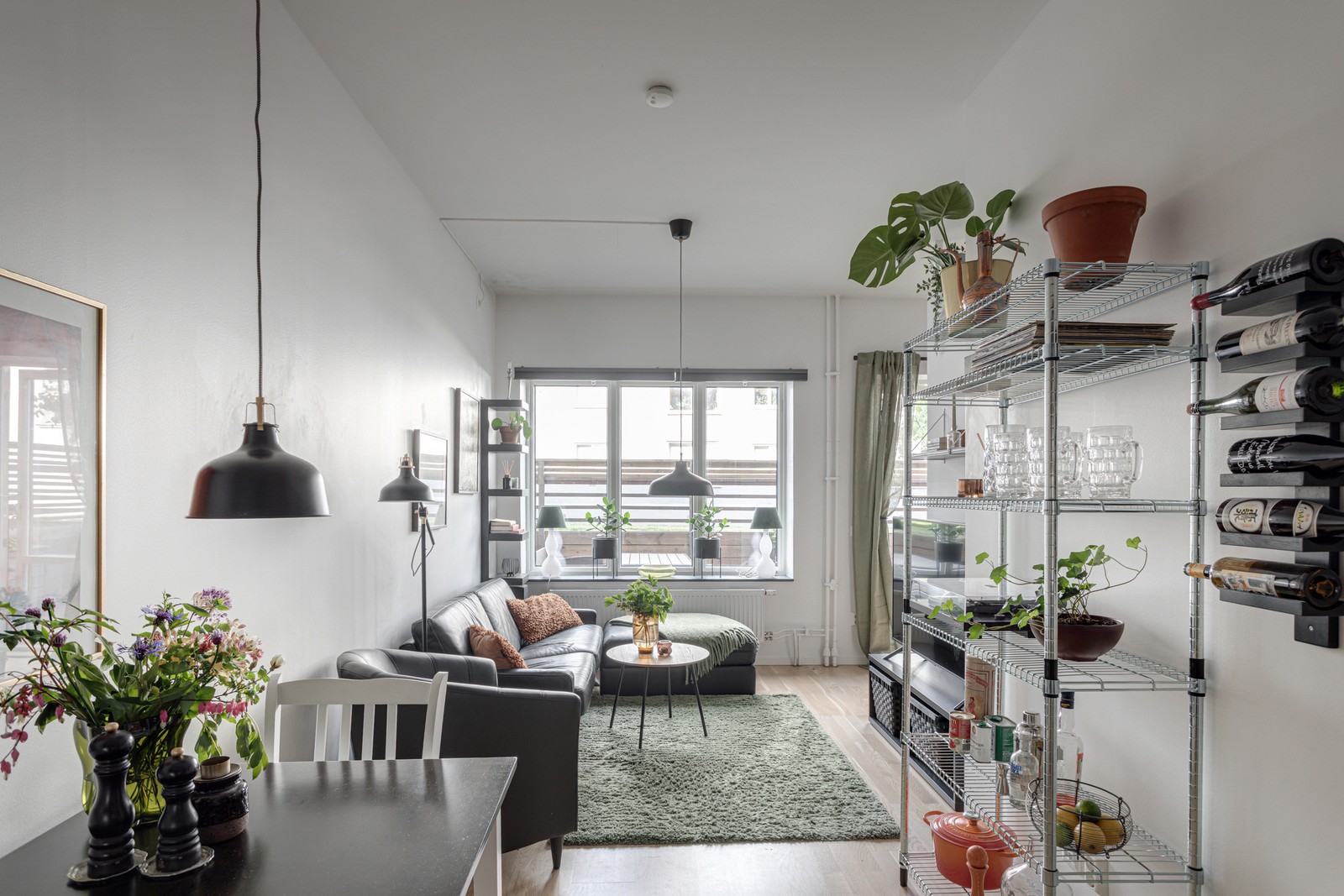 Matplats och vardagsrum