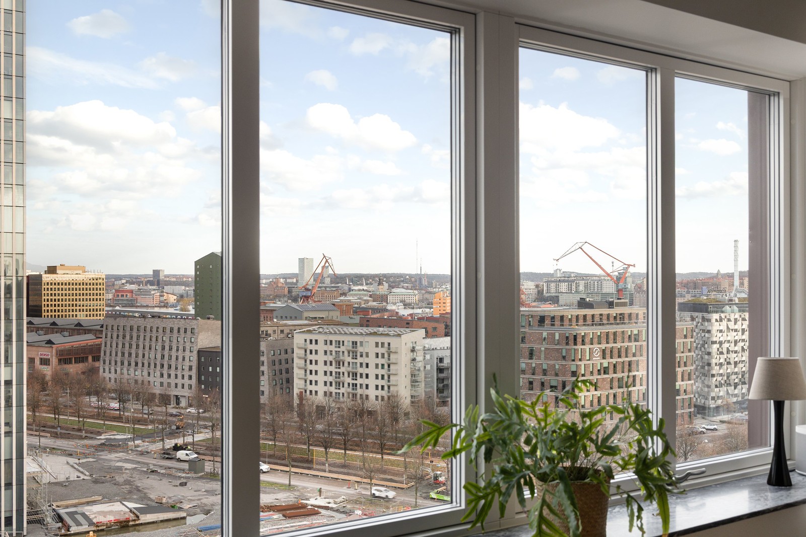 Högt ljust läge med häftig utsikt