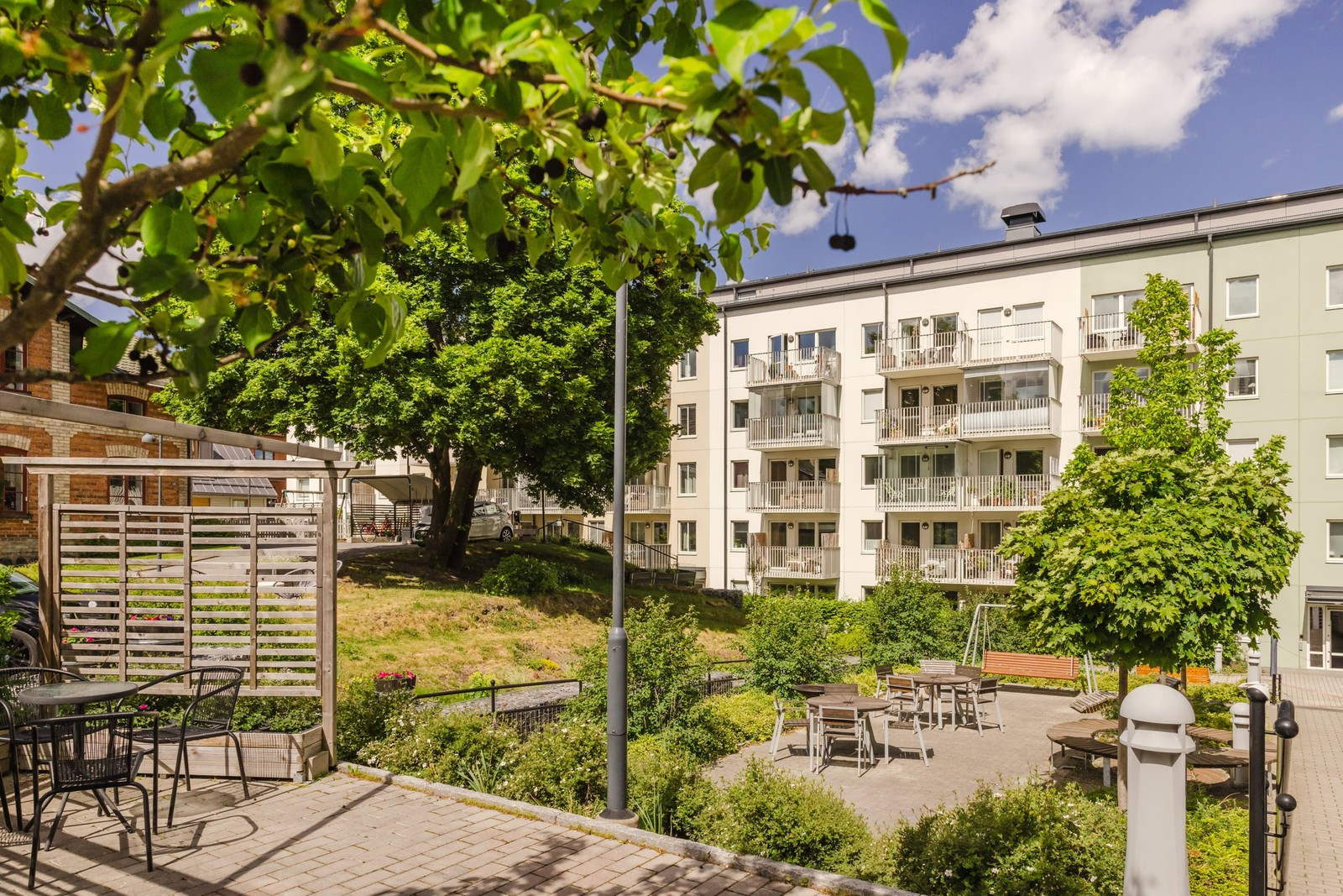 Förenings trevliga innergård