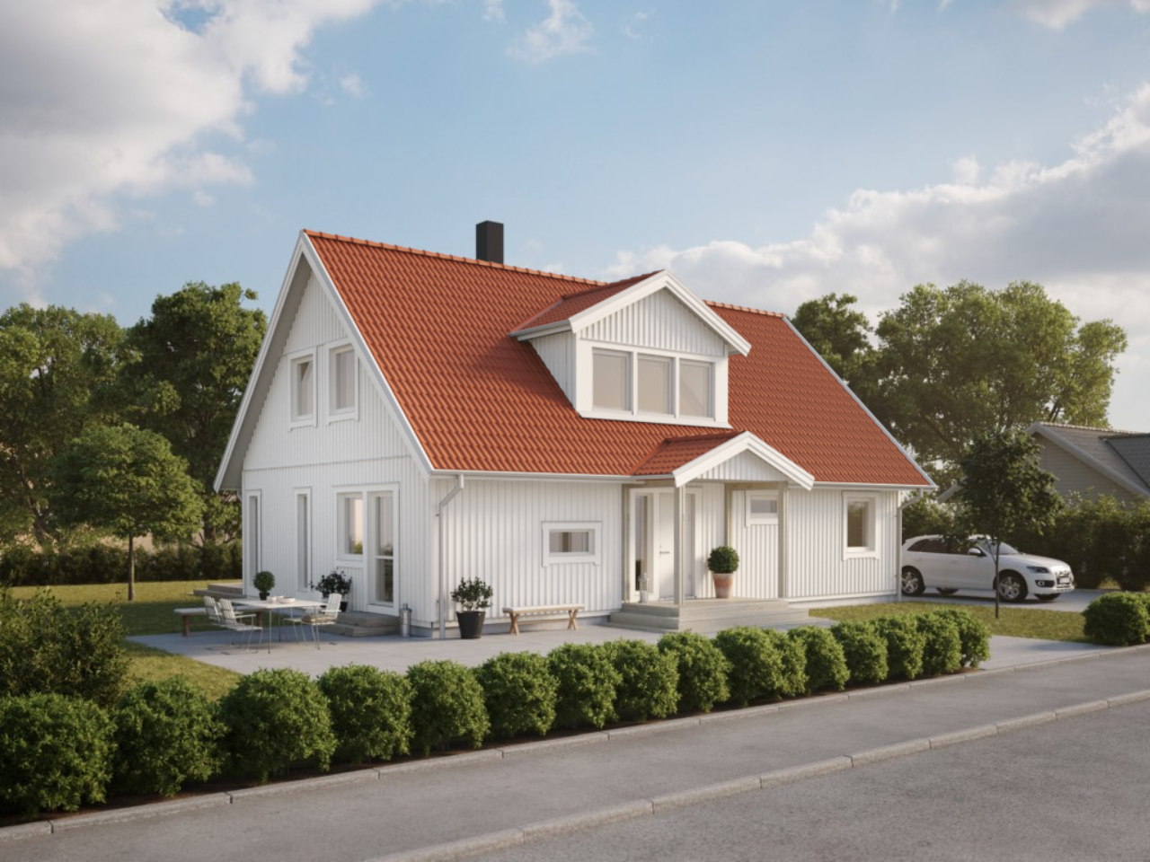 Det finns idag bygglov för att uppföra en Villa Kalmar från Smålandsvillan