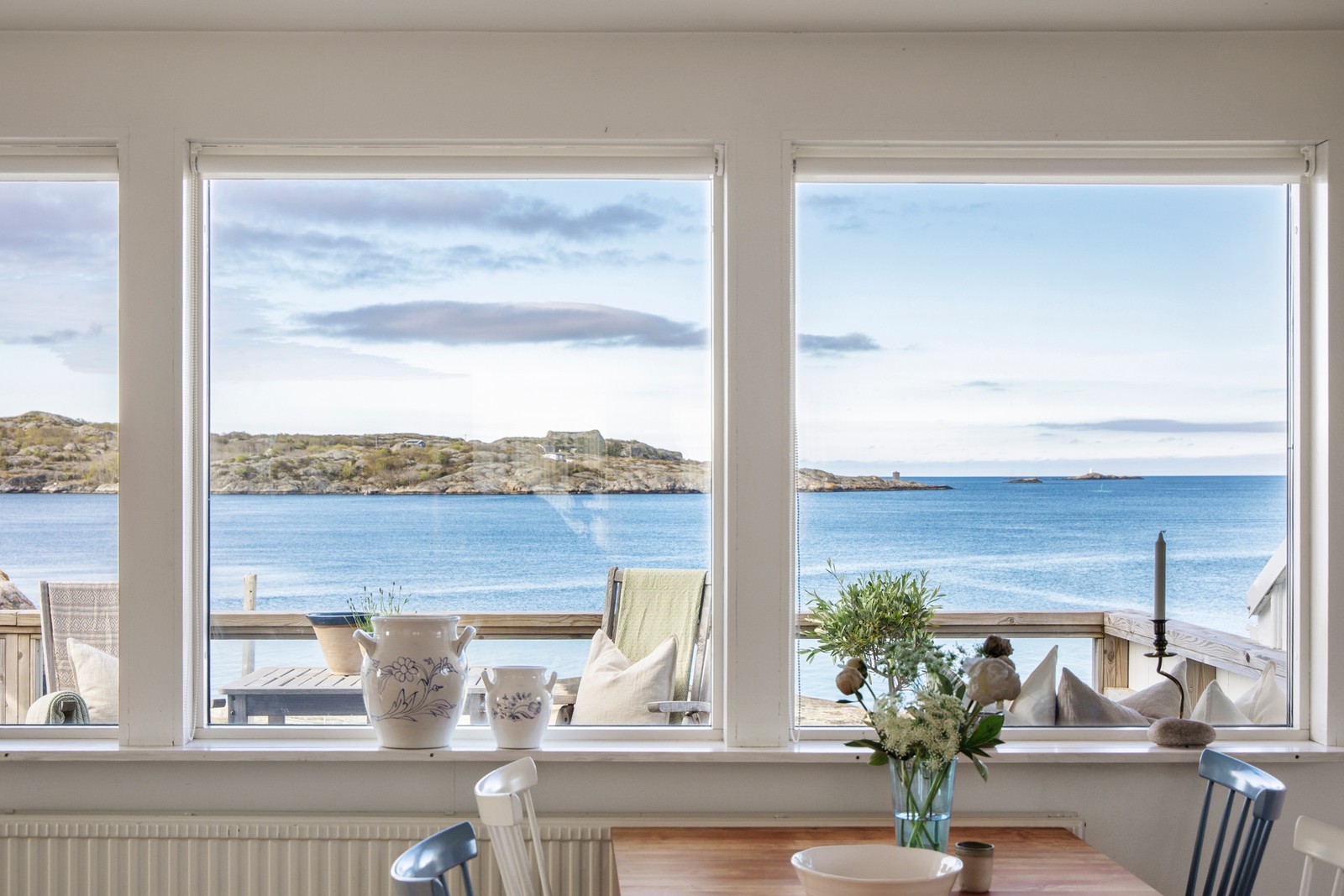 Första parkett! Utsikten är lika fin inne som ute