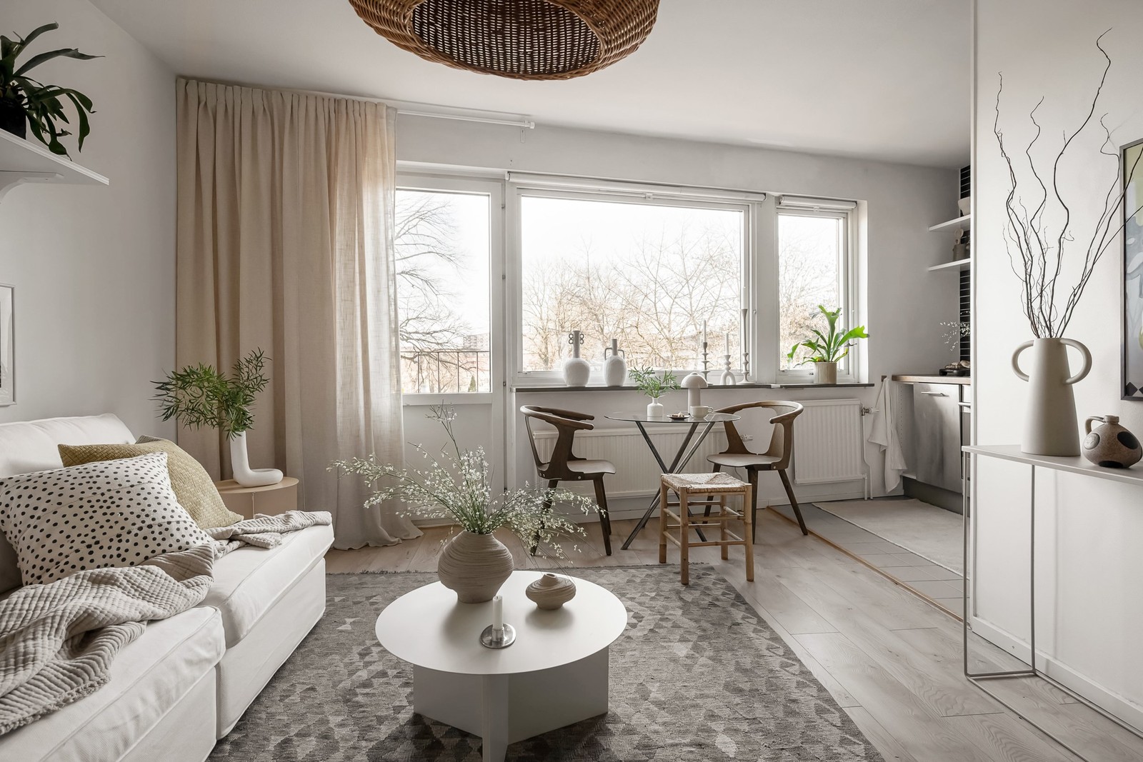 Välplanerade kvadratmeter med social öppen planlösning