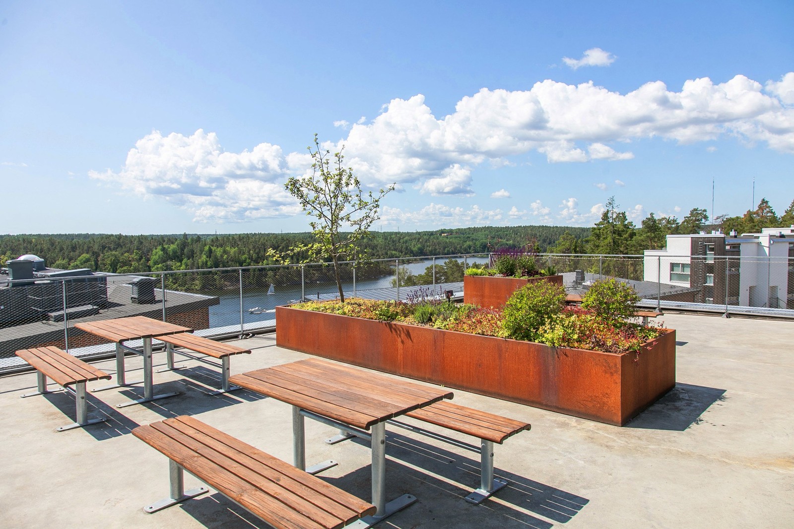 En av föreningens takterrasser