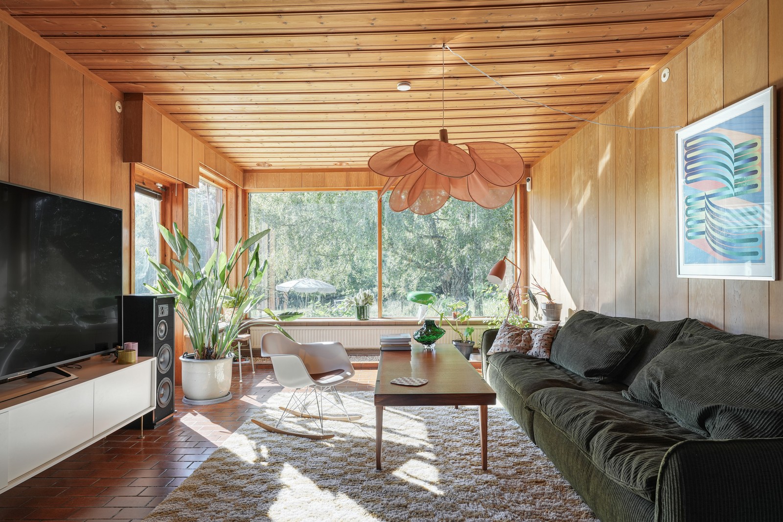 Huset är en sann hyllning till 60-talets arkitektur.