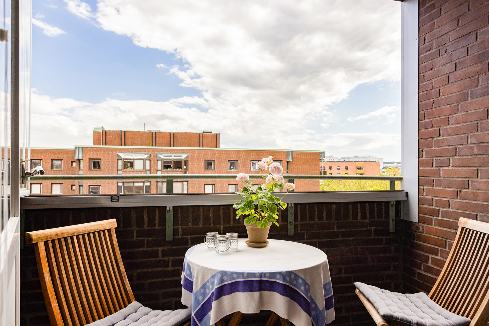 Inglasad balkong i söder