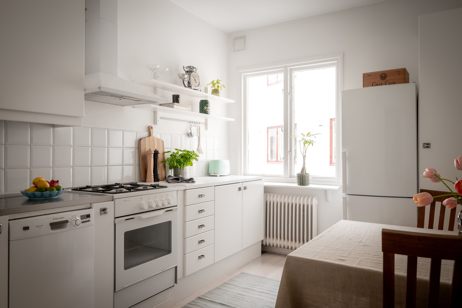 Köket är inbjudande och välutrustat!