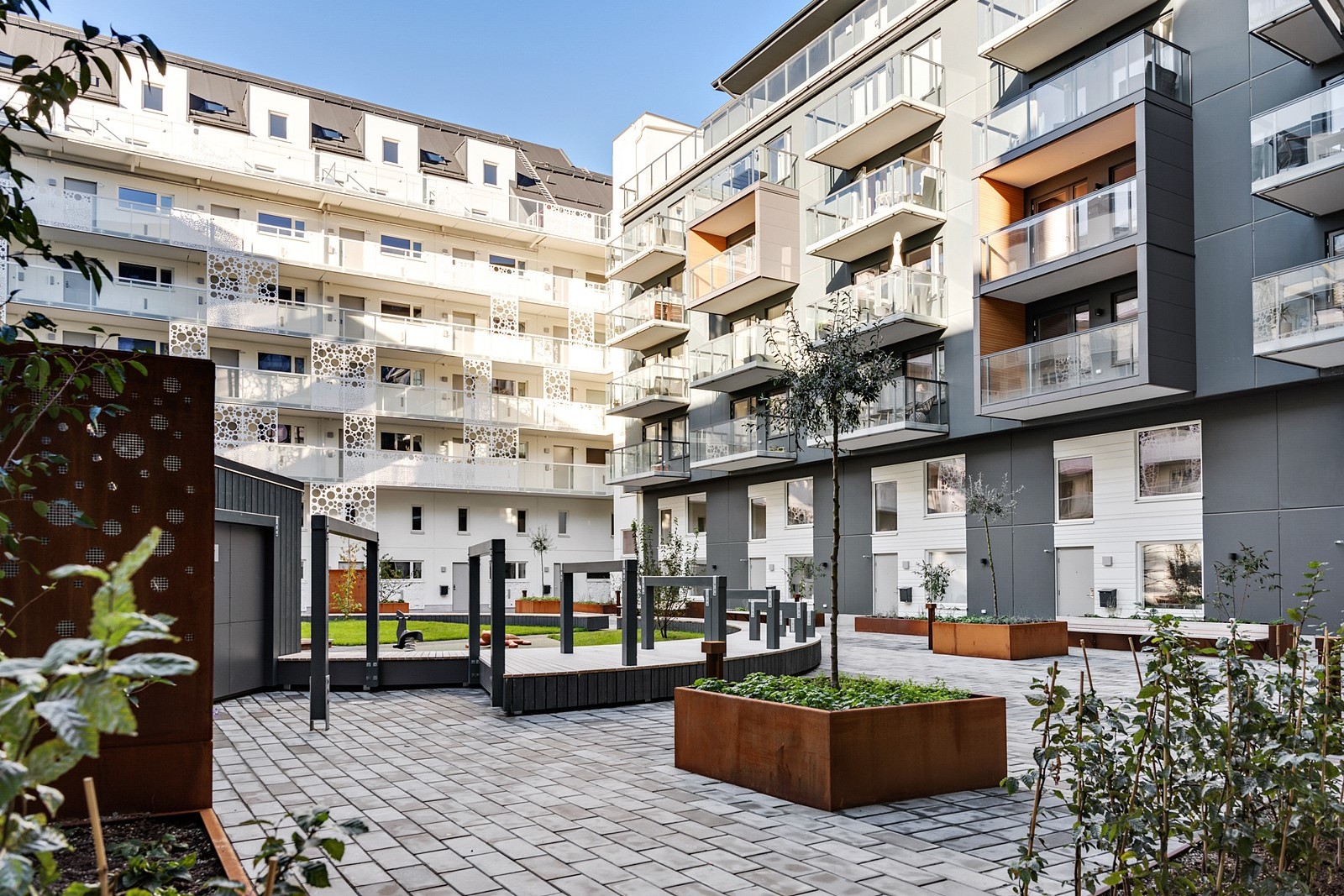 Föreningens trevliga innergård