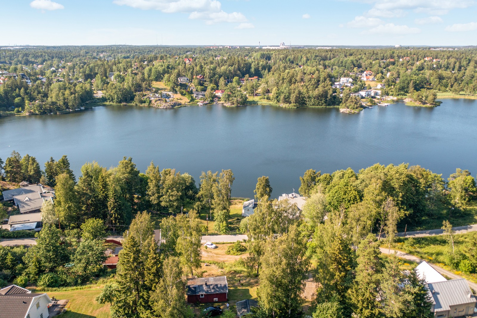 Fantastisk vy över Långsjön