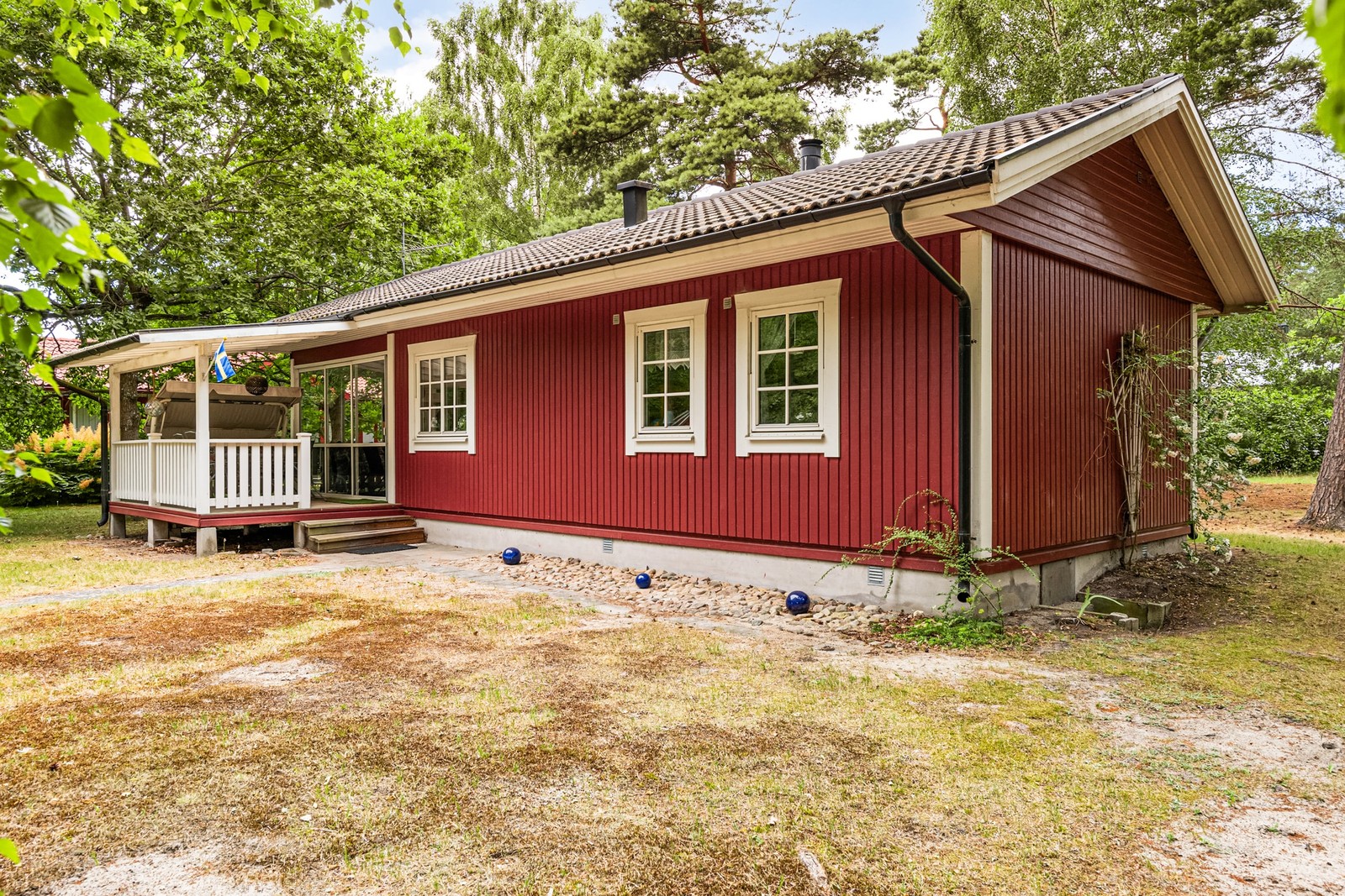 Ett ytterst välskött hus, byggt 1999
