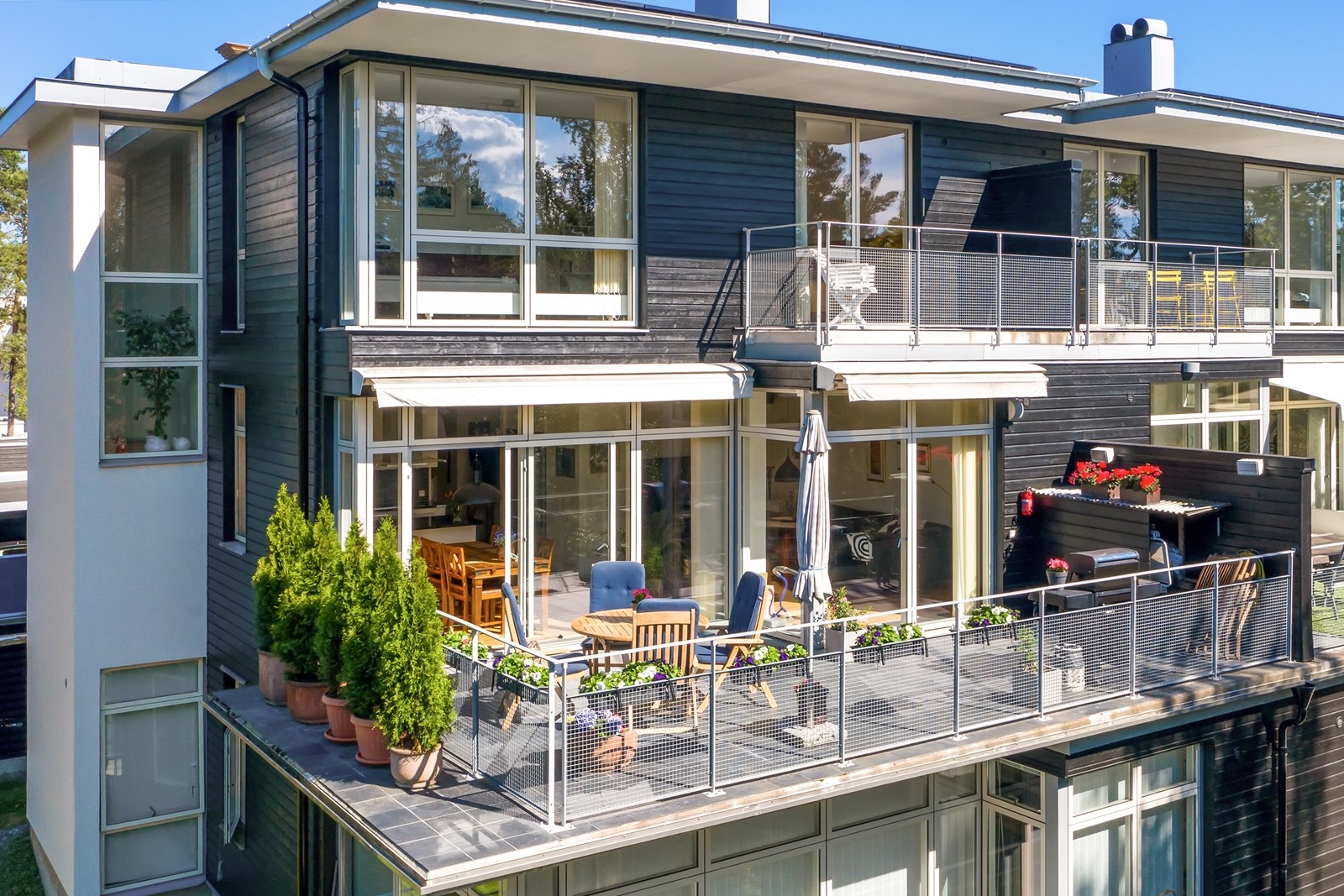 Uteplatser med ett utmärkt läge