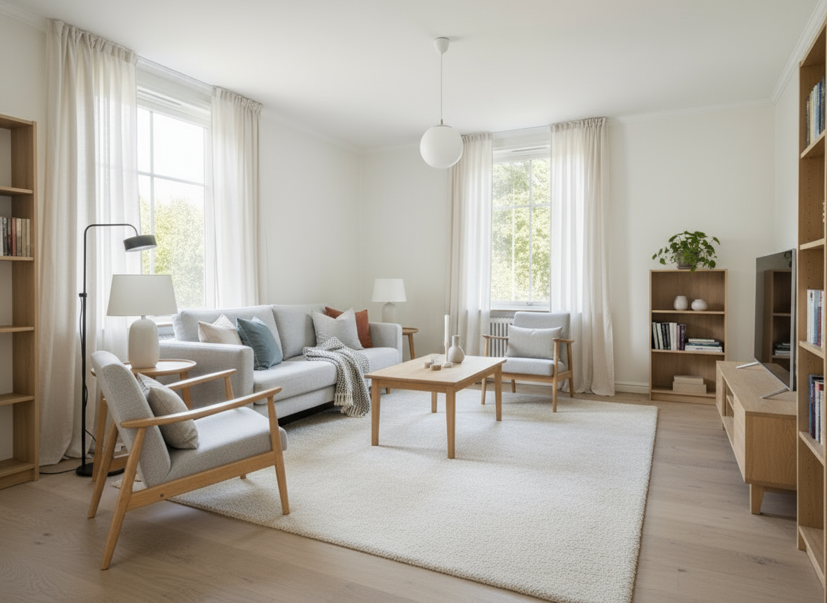 3D-styling - Vardagsrum