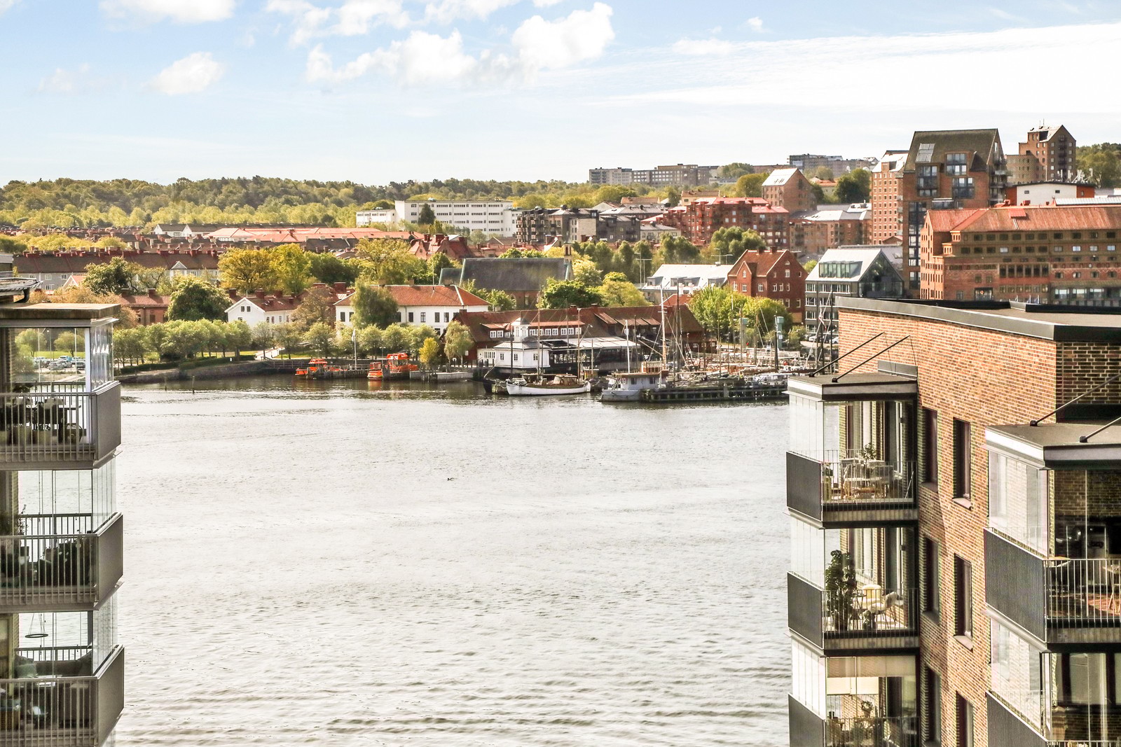 Enastående utsikt över älven