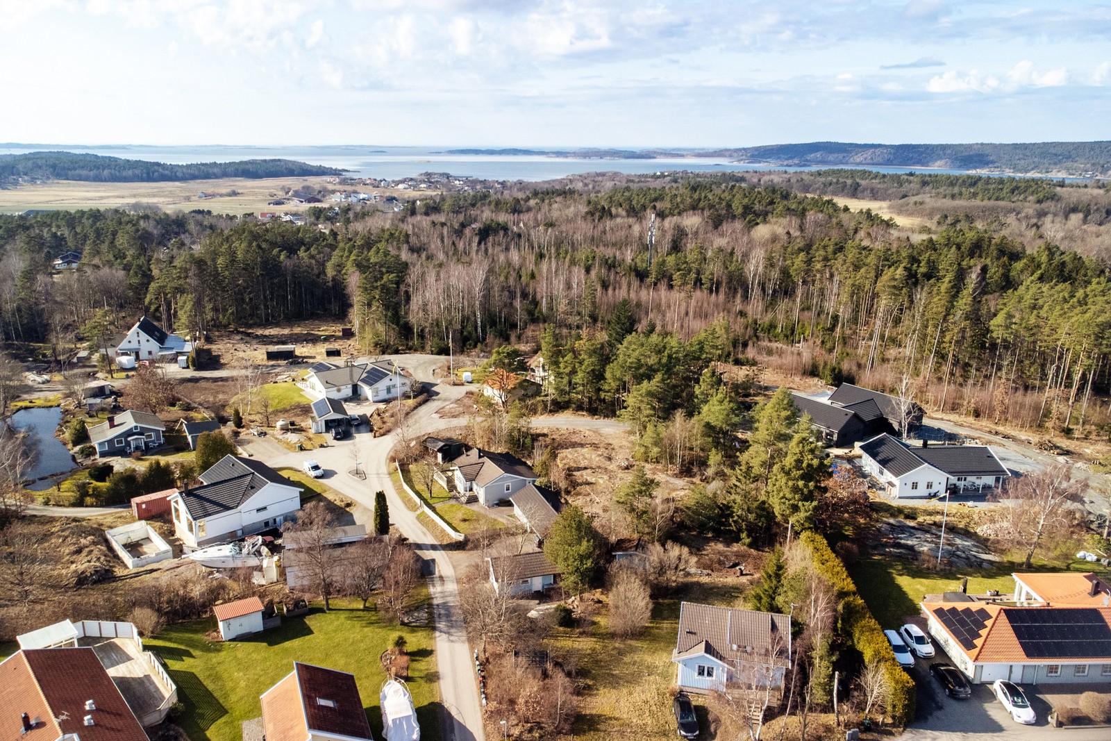 Fastigheten i förhållande till havet