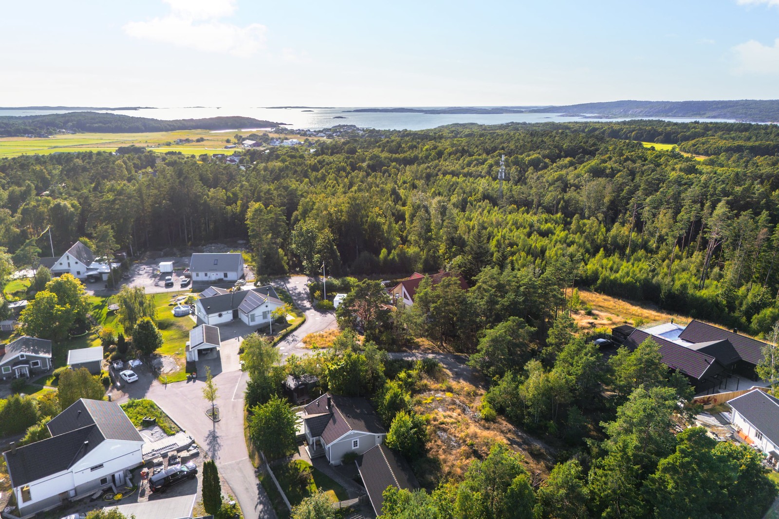 Fastigheten i förhållande till havet
