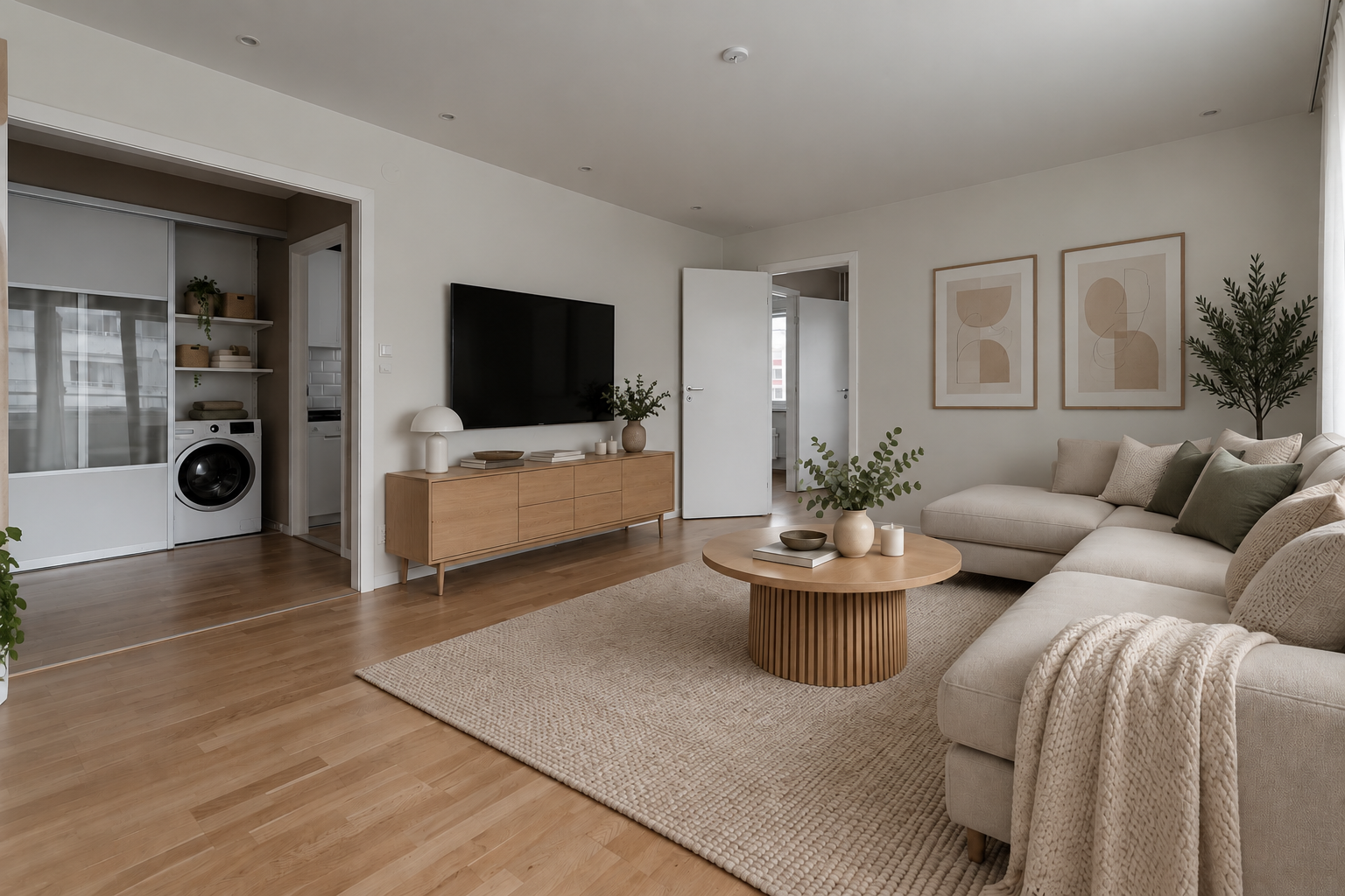 AI-montage – möblering och inredning är visualiserad och avviker från bostadens nuvarande utförande.