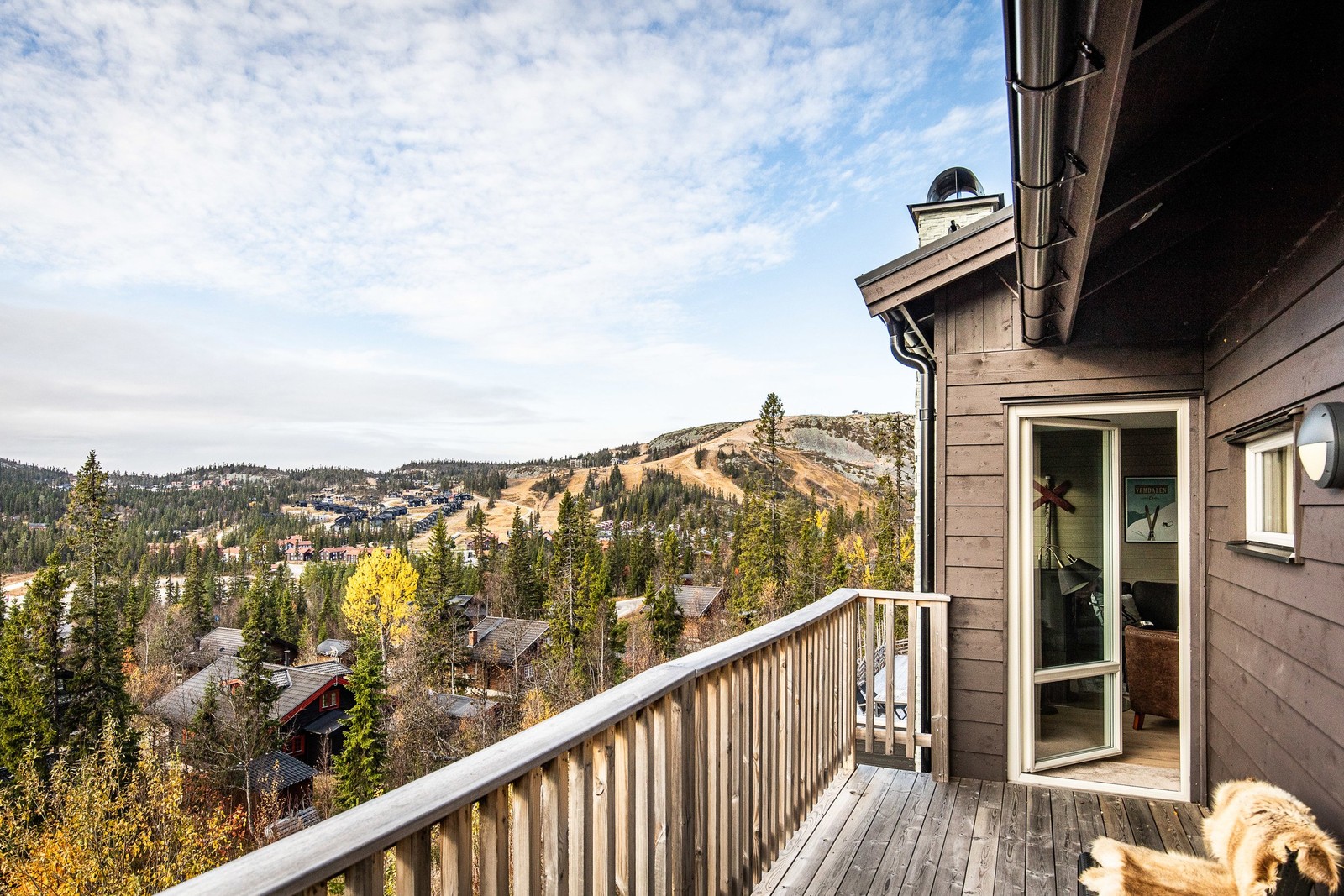 Balkong med panoramavyer