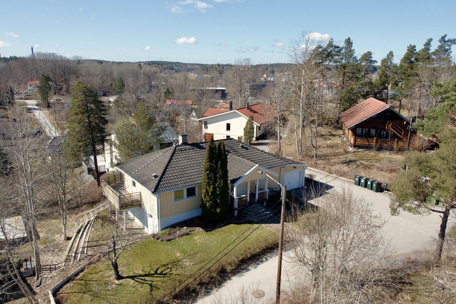 Villa belägen på återvändsgata